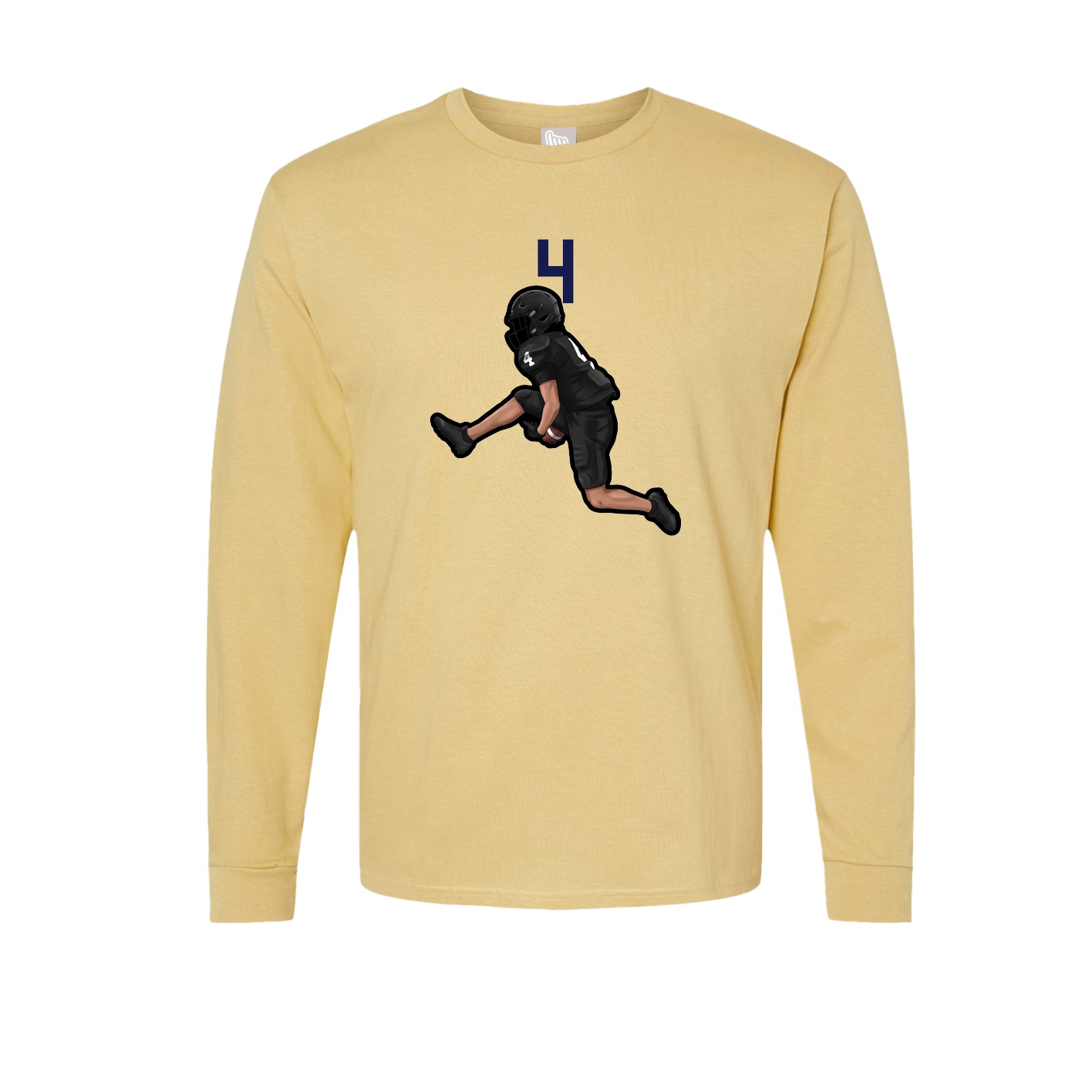 Long Sleeve Tee — Number Top in Vegas Gold