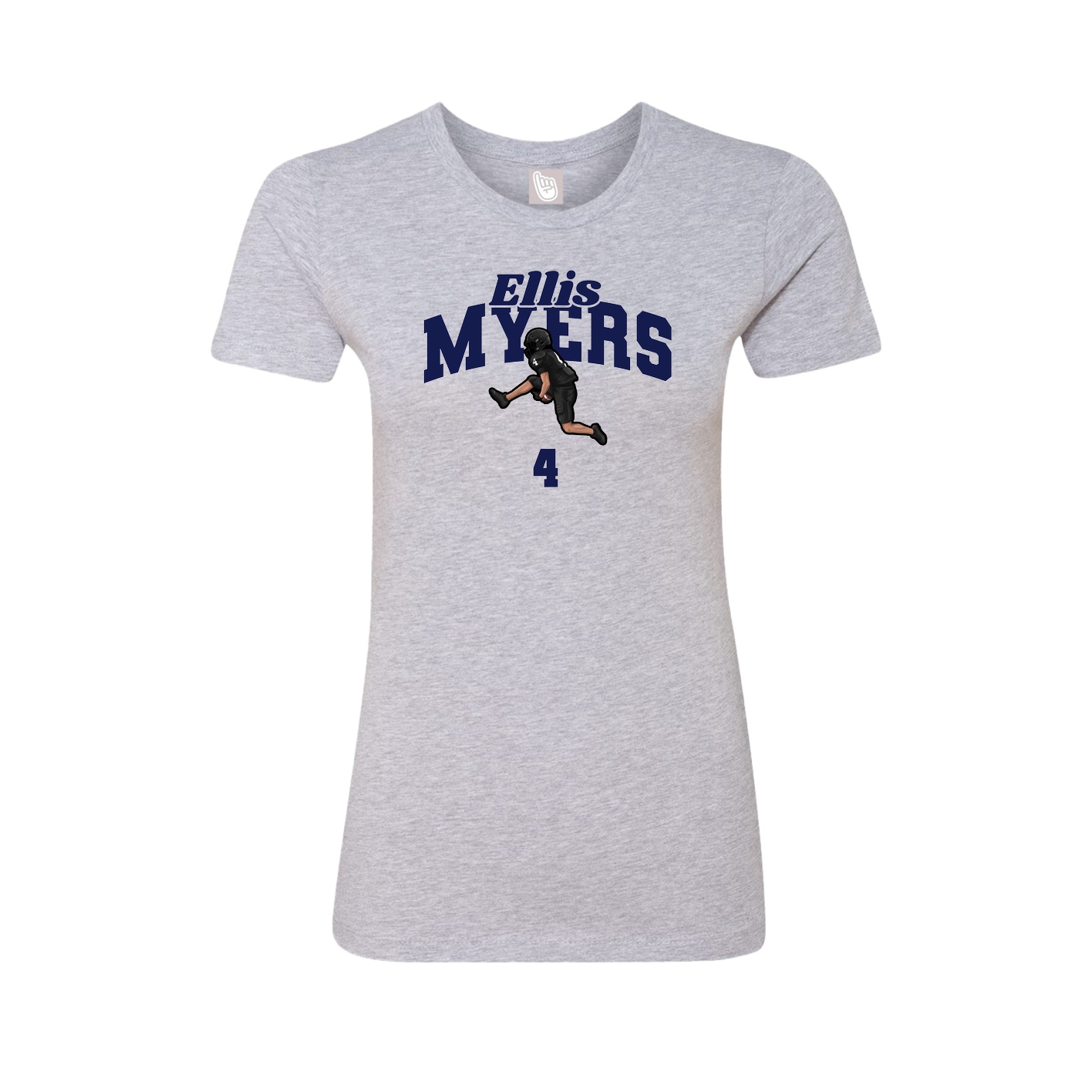 Womens Tee — Signature Arch in Grey