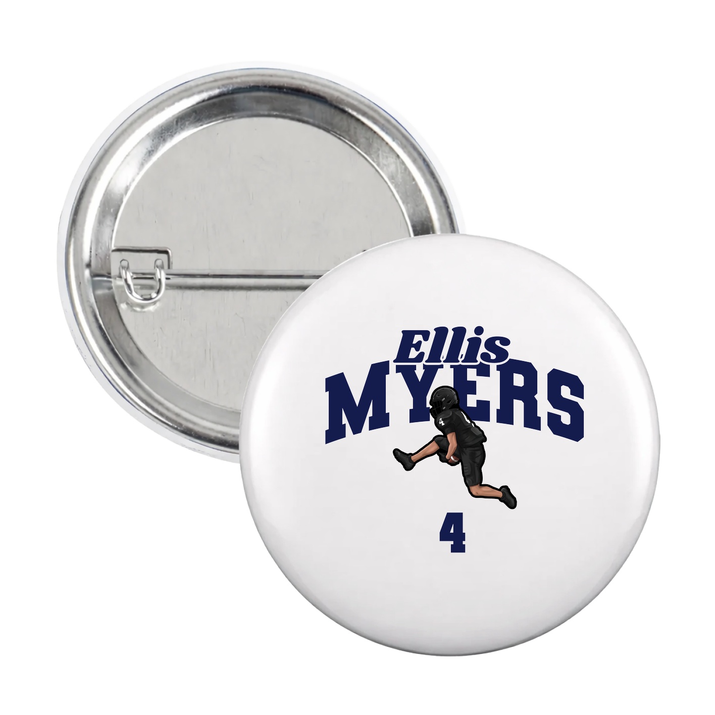 Game Day Button — Signature Arch in White