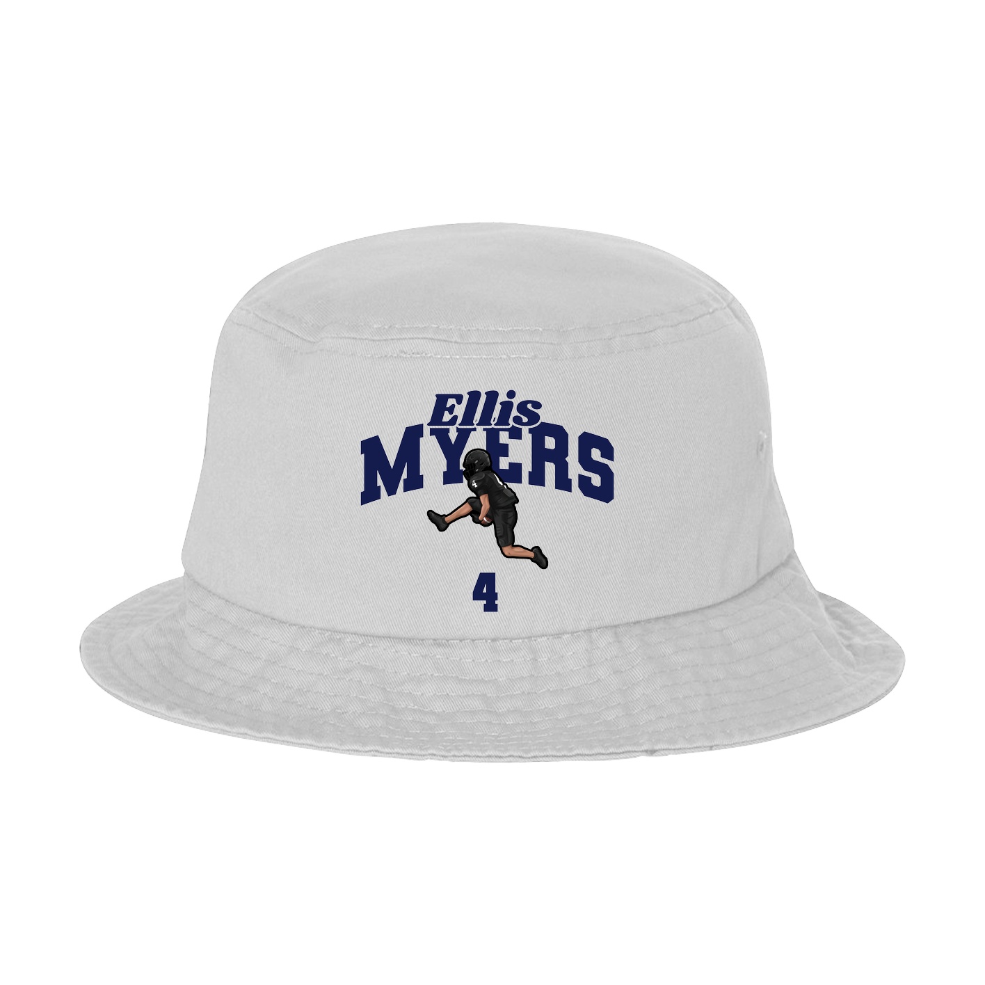 Bucket Cap — Signature Arch in White