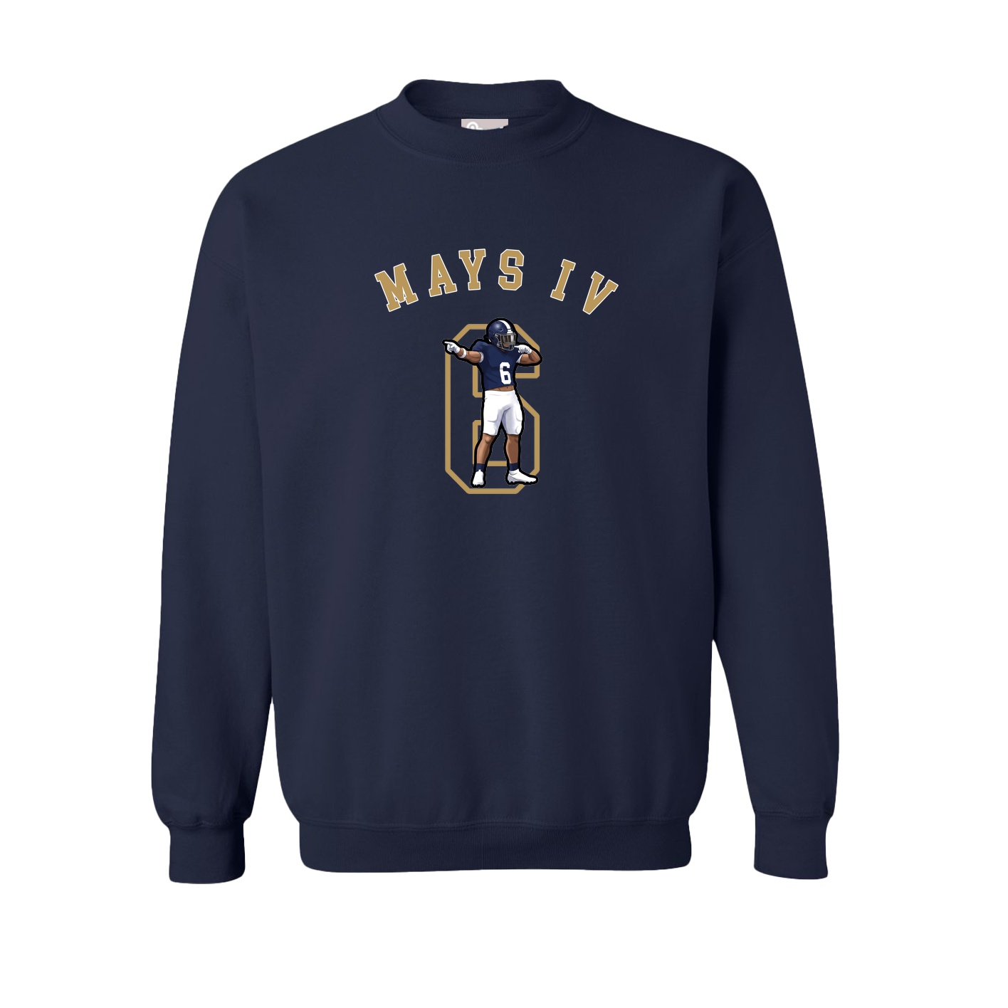 Fleece Crew — Shirsey Arch in Navy