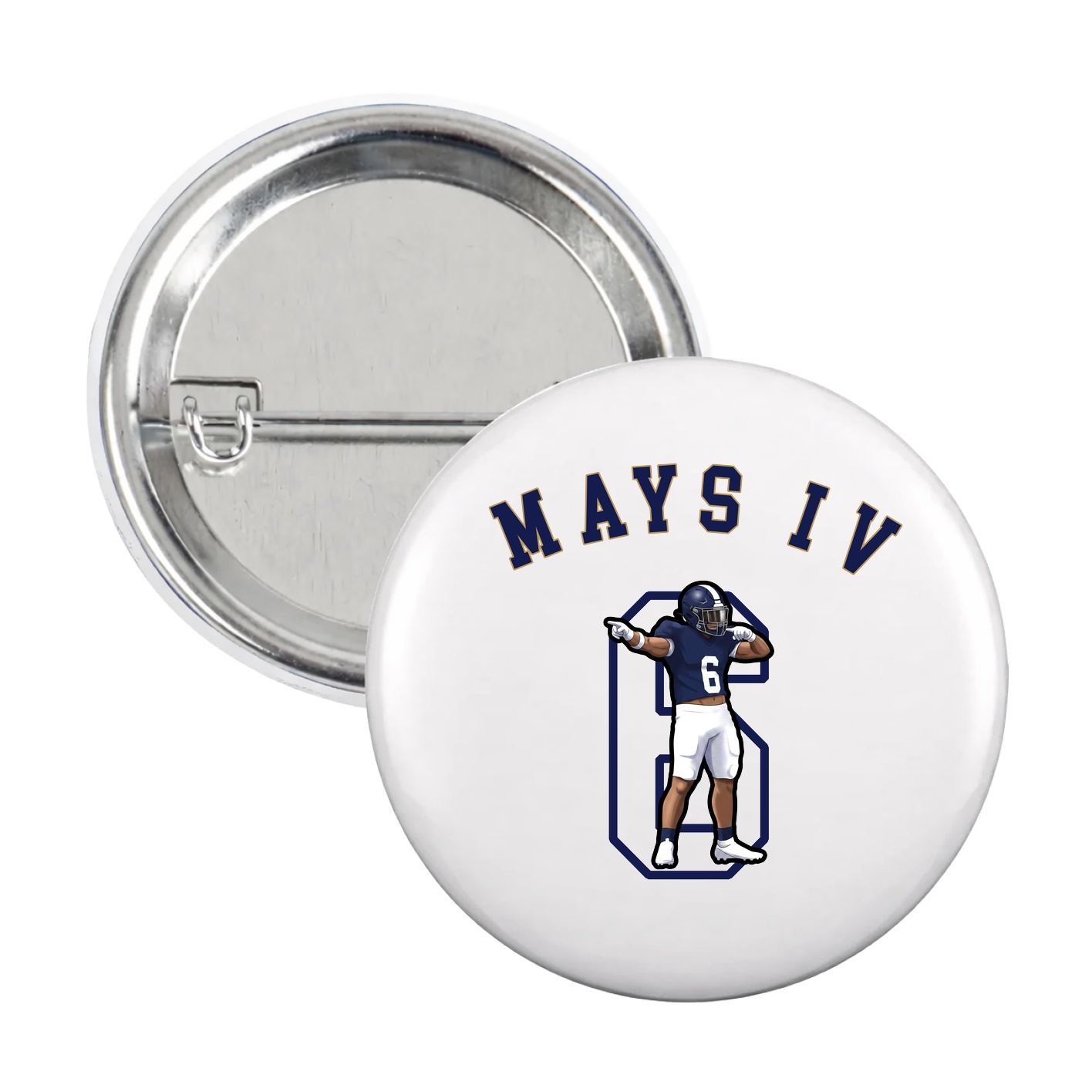 Game Day Button — Shirsey Arch in White