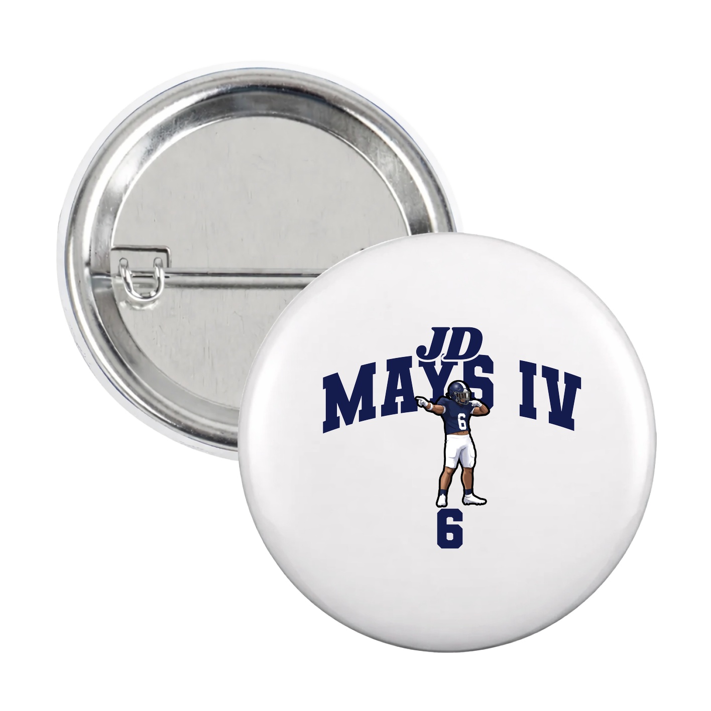 Game Day Button — Signature Arch in White