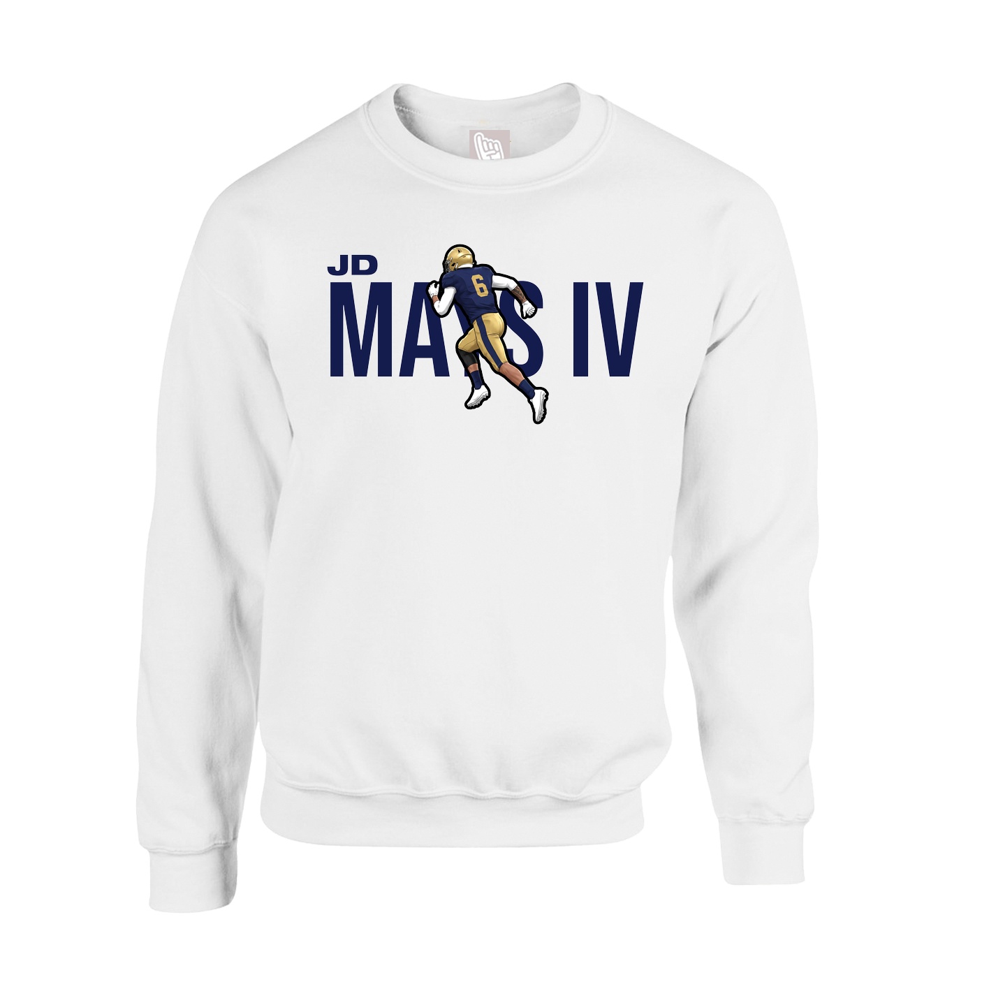 Fleece Crew — Player Name in White