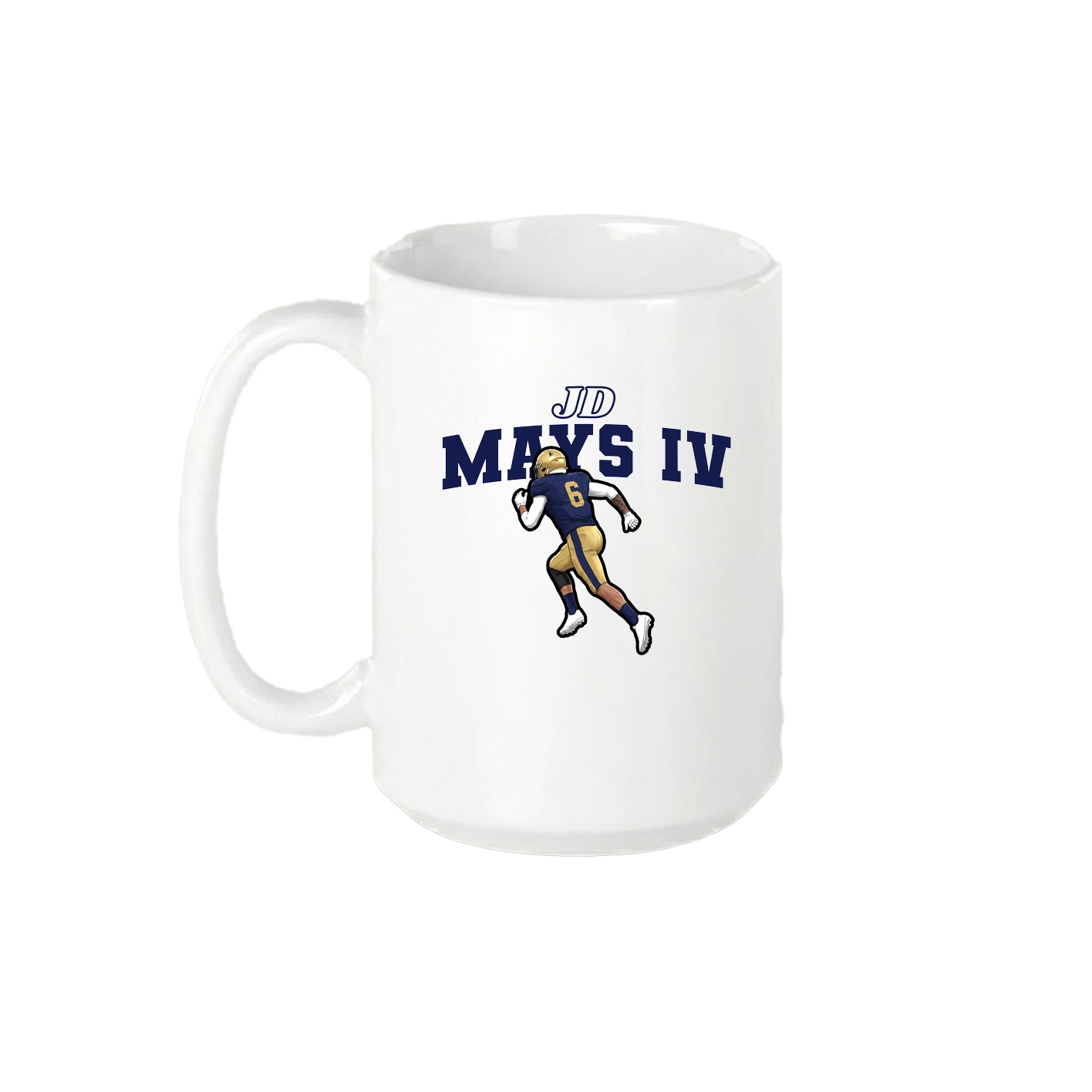 15oz Coffee Mug — Name Arch in White