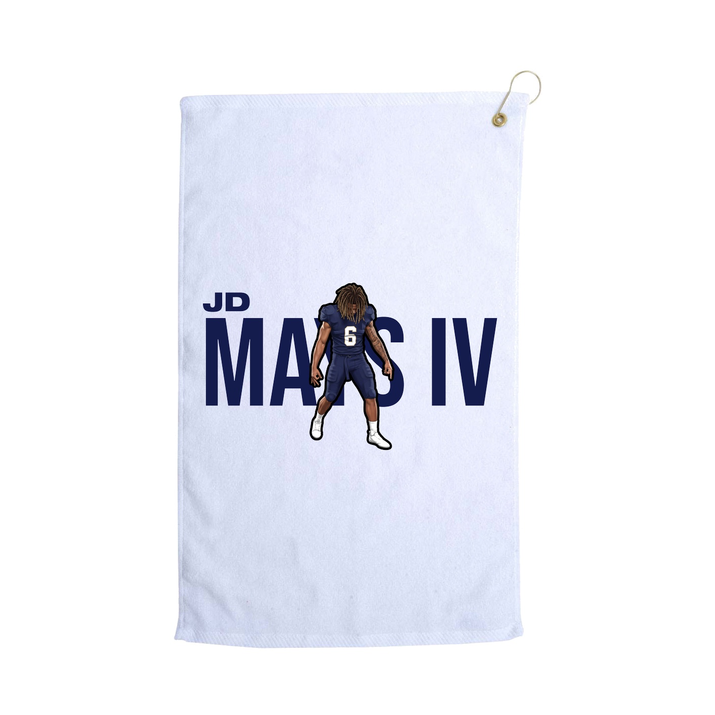 Golf Towel — Player Name in White