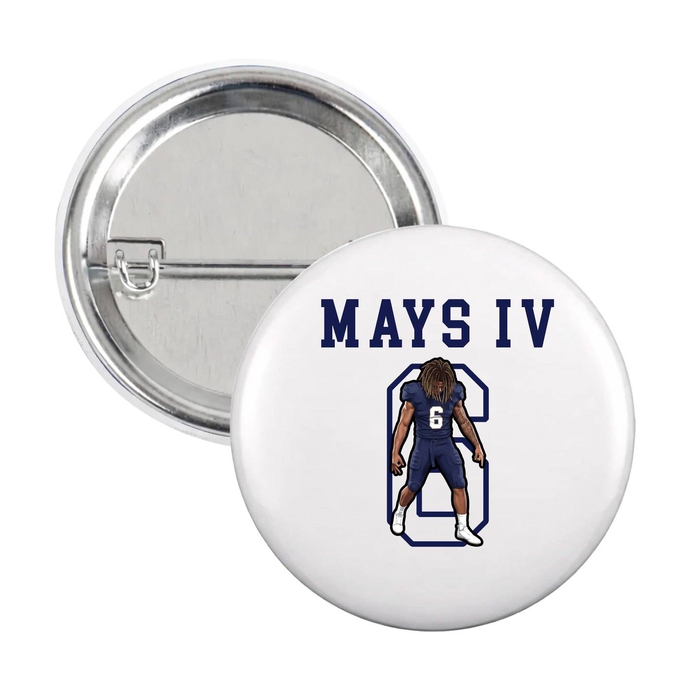 Game Day Button — Shirsey in White