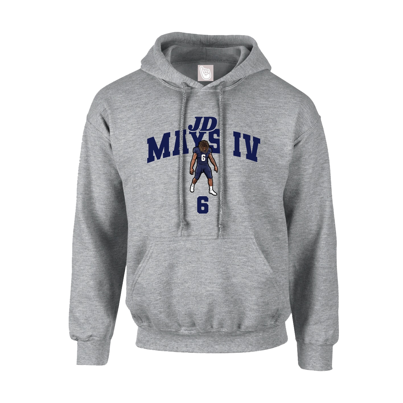 Youth Hoodie — Signature Arch in Grey