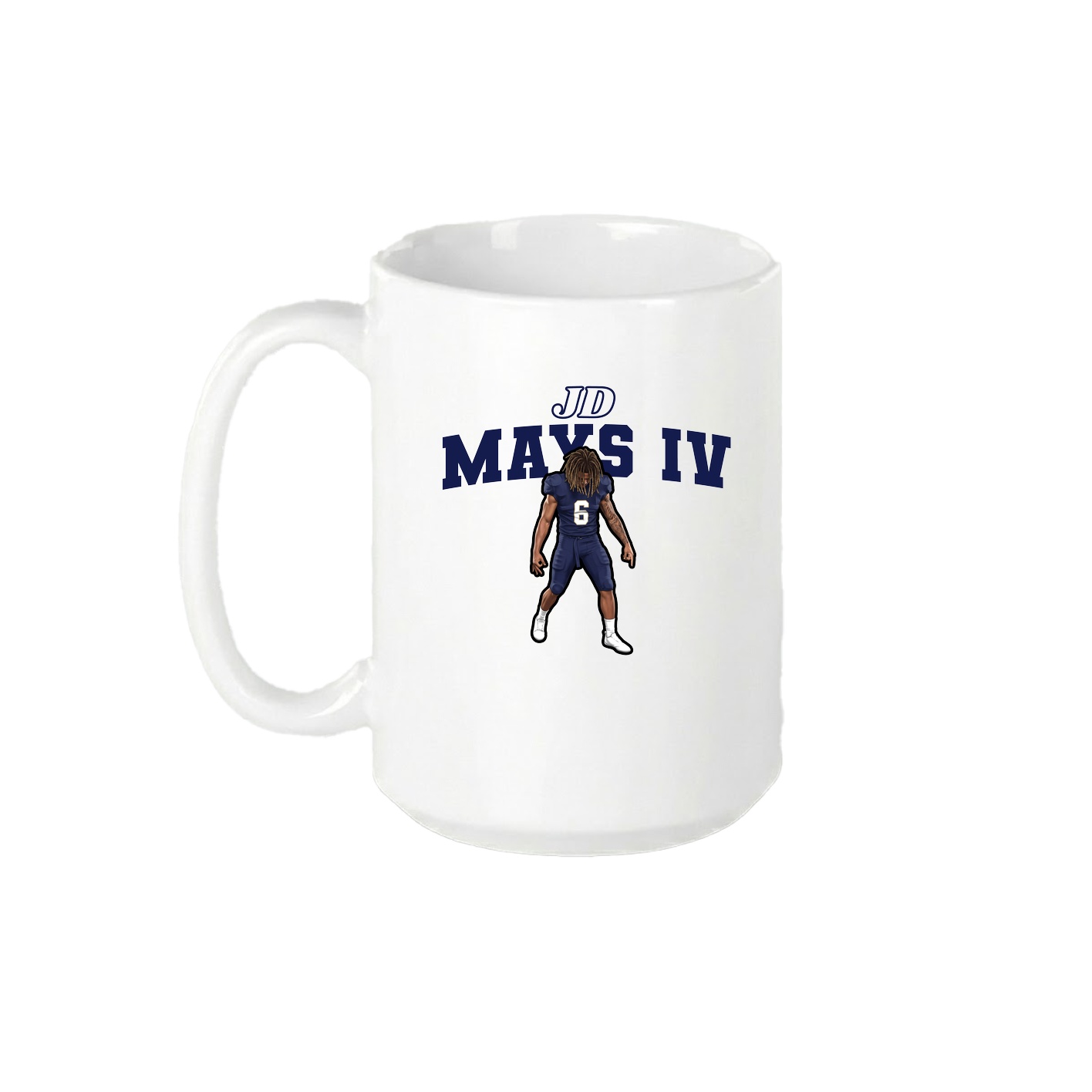 15oz Coffee Mug — Name Arch in White