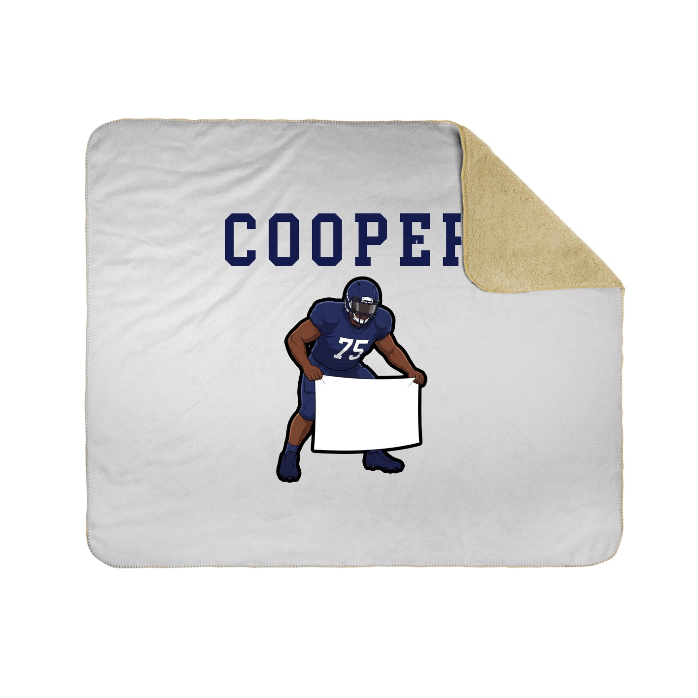 Throw Blanket — Shirsey in White