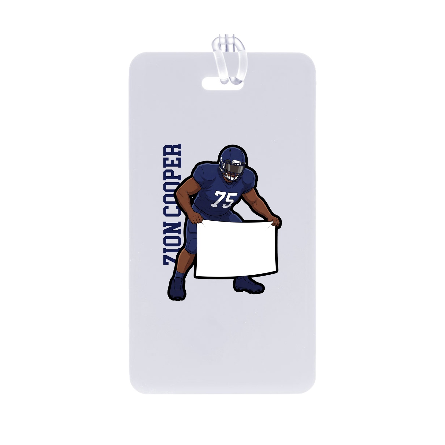 Bag Tag — Name Vertical in Classic