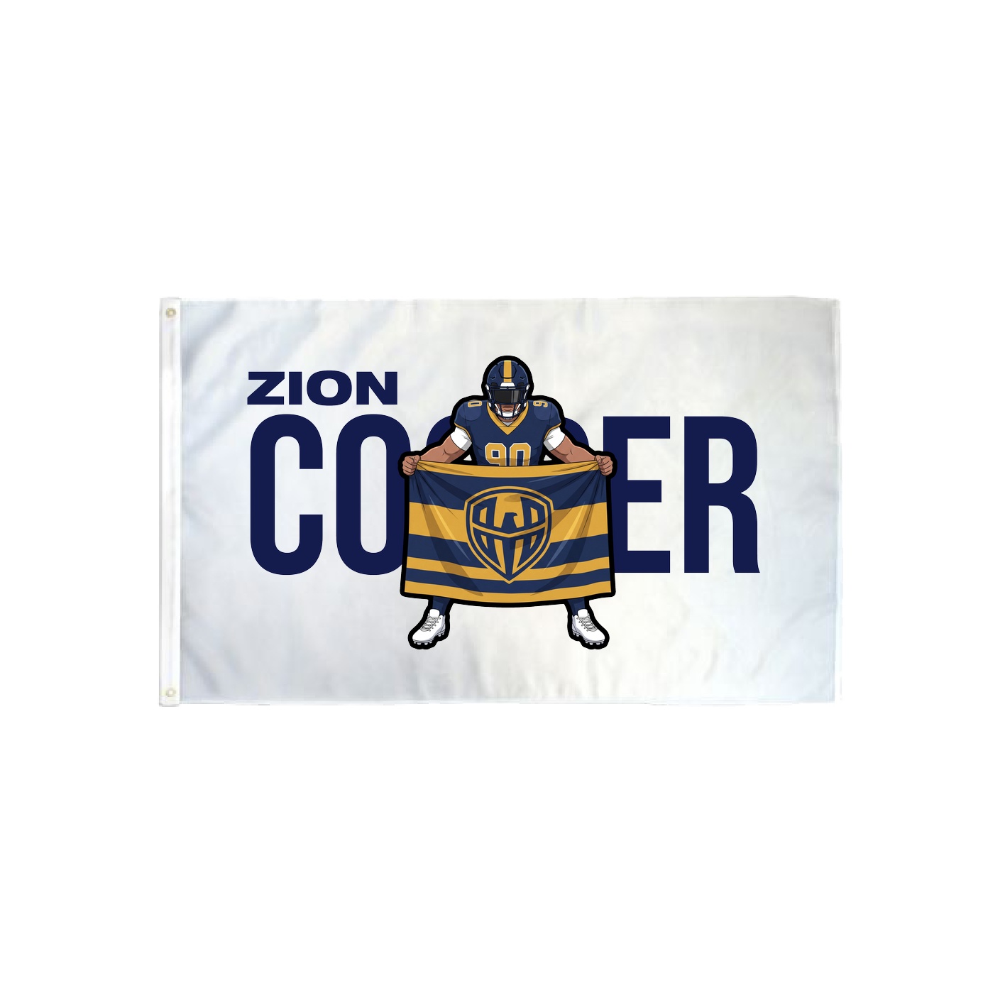 3x5 Flag — Player Name in Classic