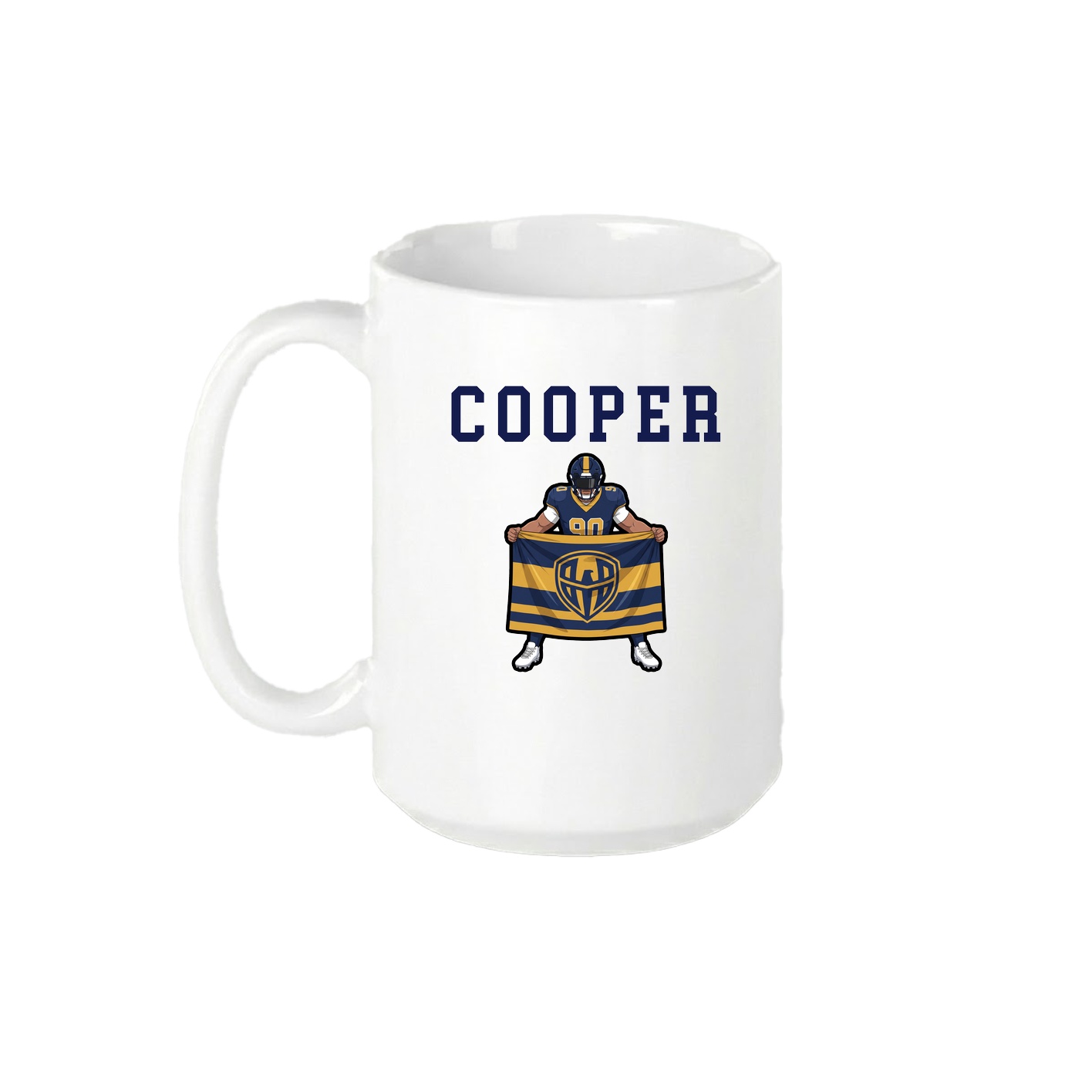 15oz Coffee Mug — Shirsey in White