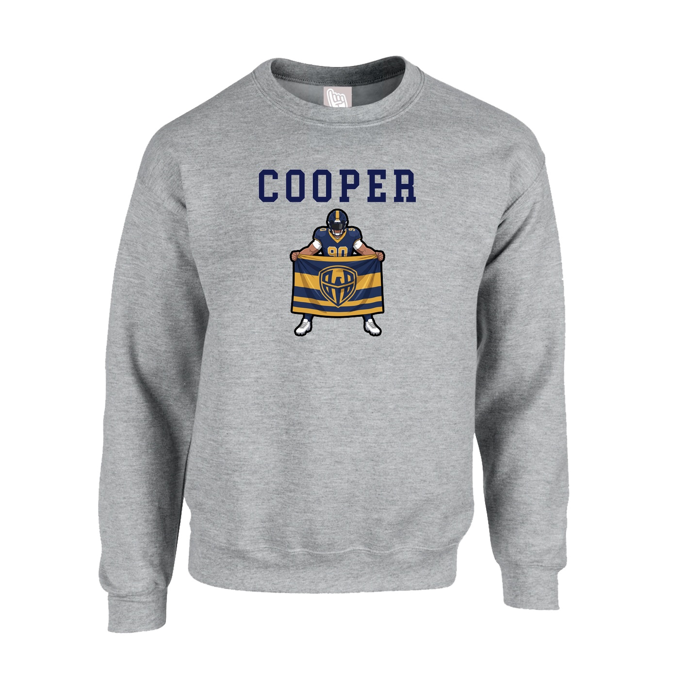 Fleece Crew — Shirsey in Grey