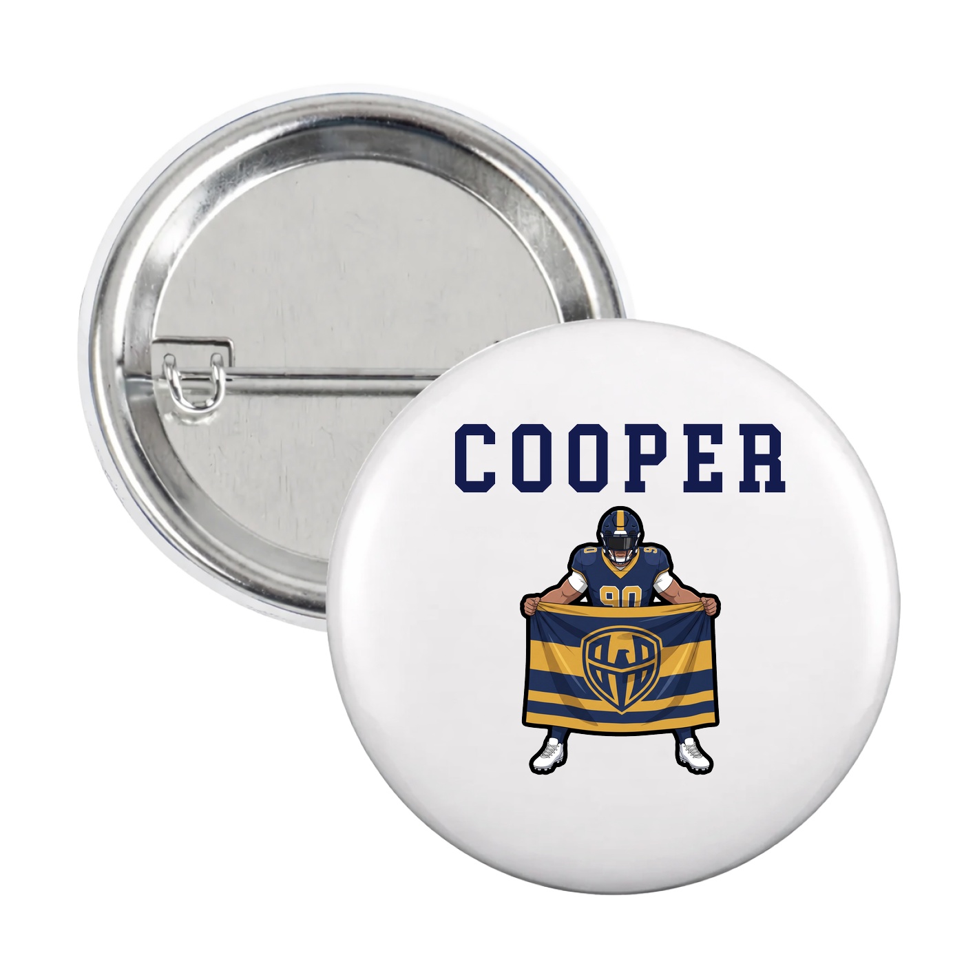 Game Day Button — Shirsey in White