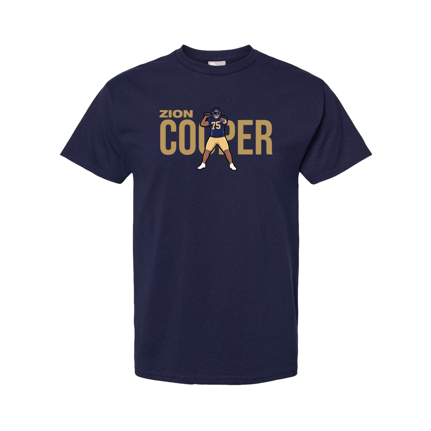 Youth Tee — Player Name in Navy