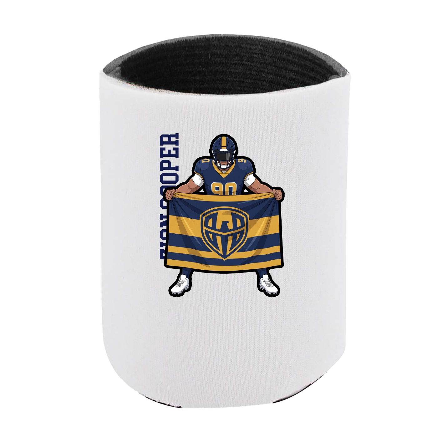 Can Holder — Name Vertical in White