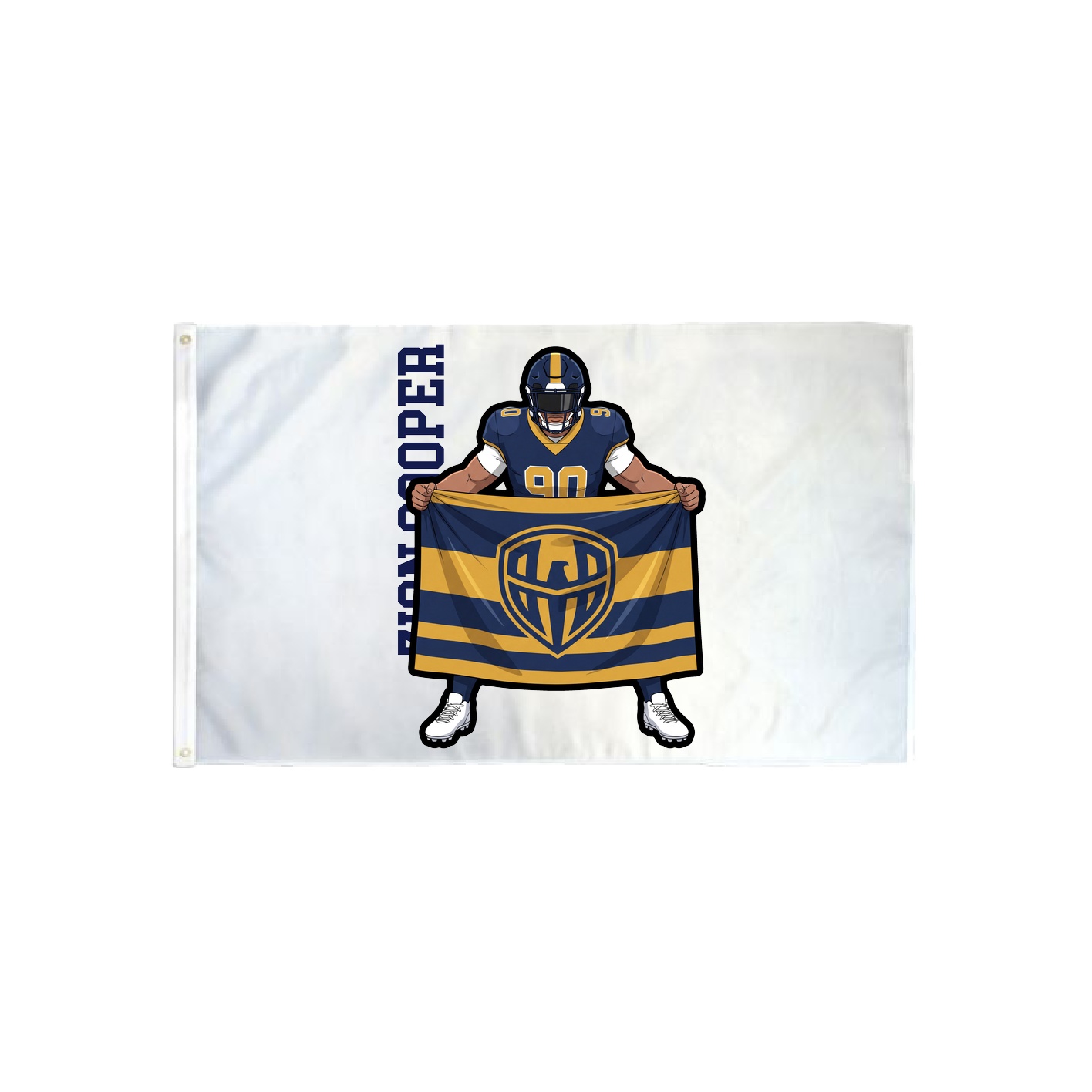 3x5 Flag — Name Vertical in Classic