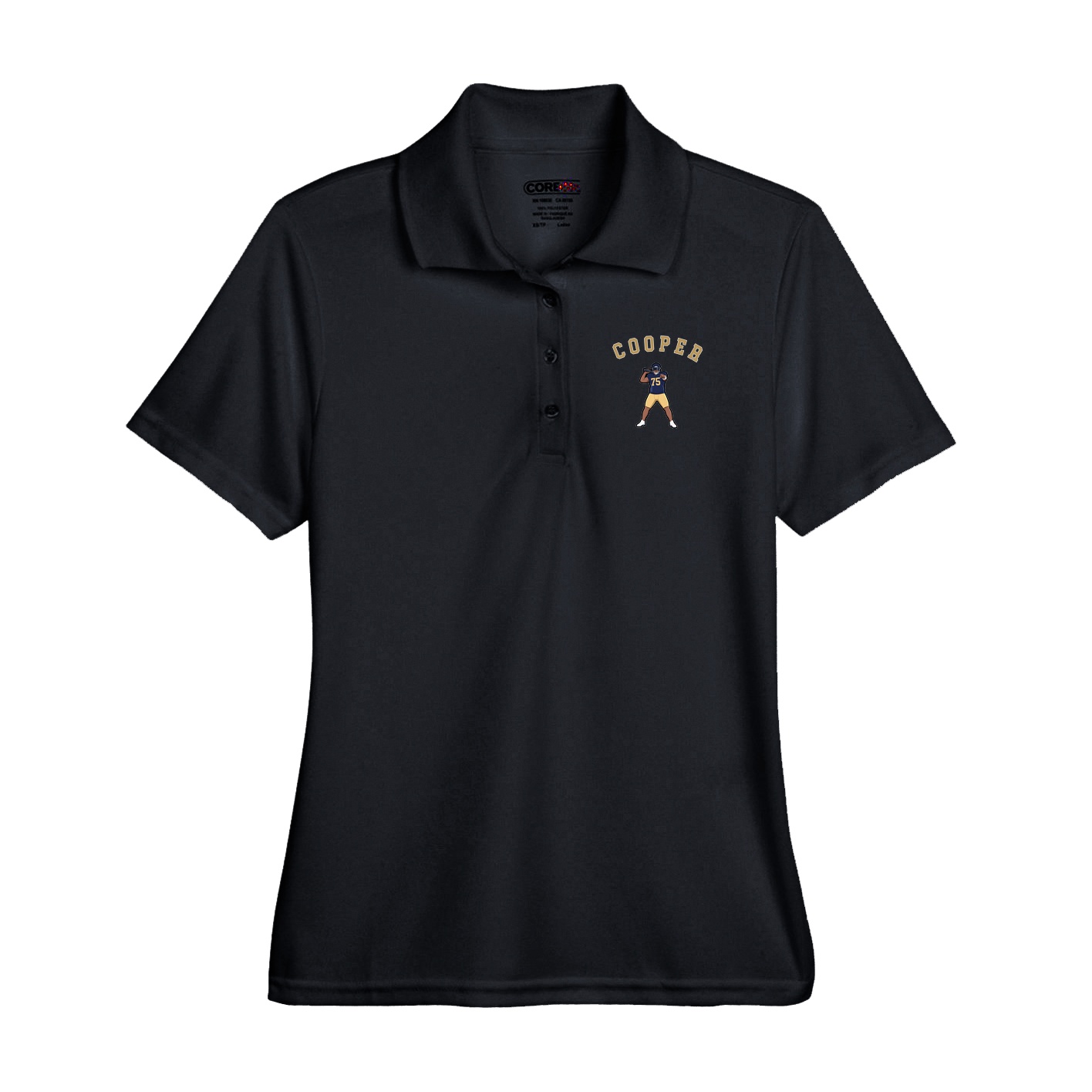 Performance Polo — Shirsey Arch in Black