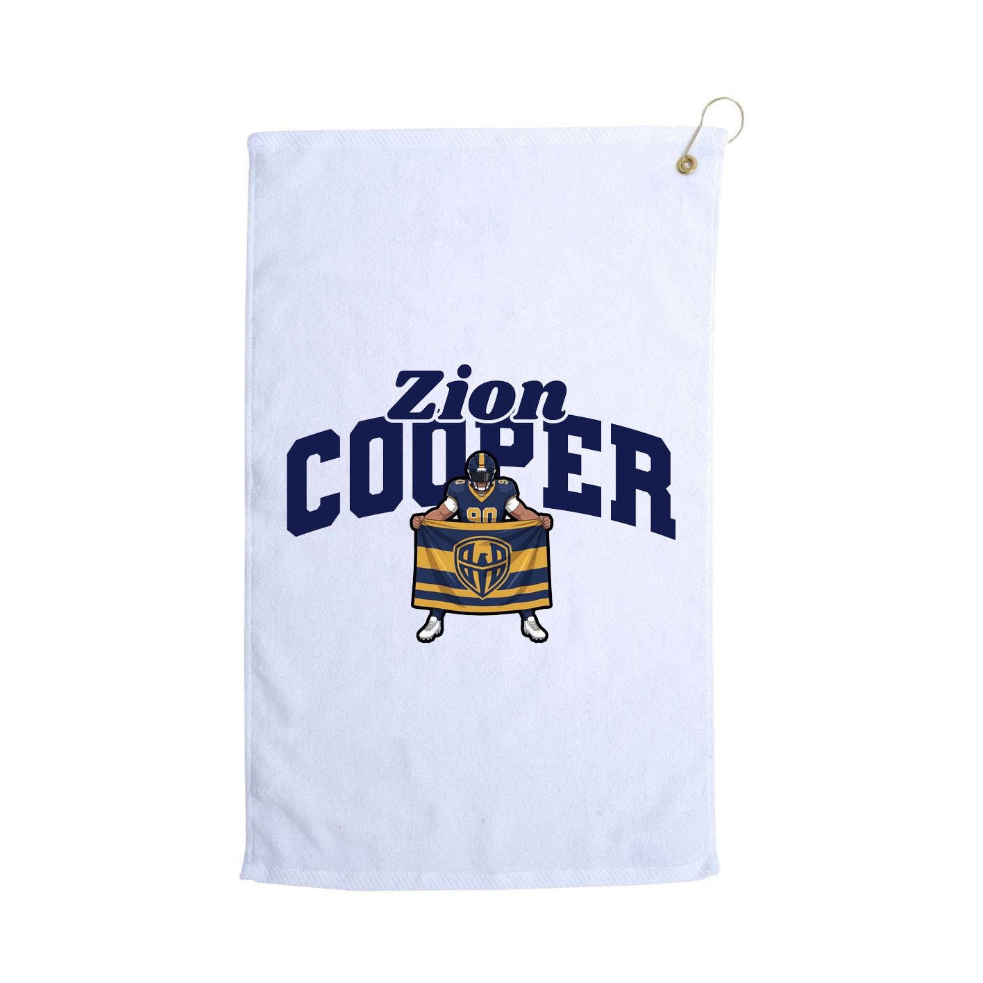 Golf Towel — Signature Arch in White