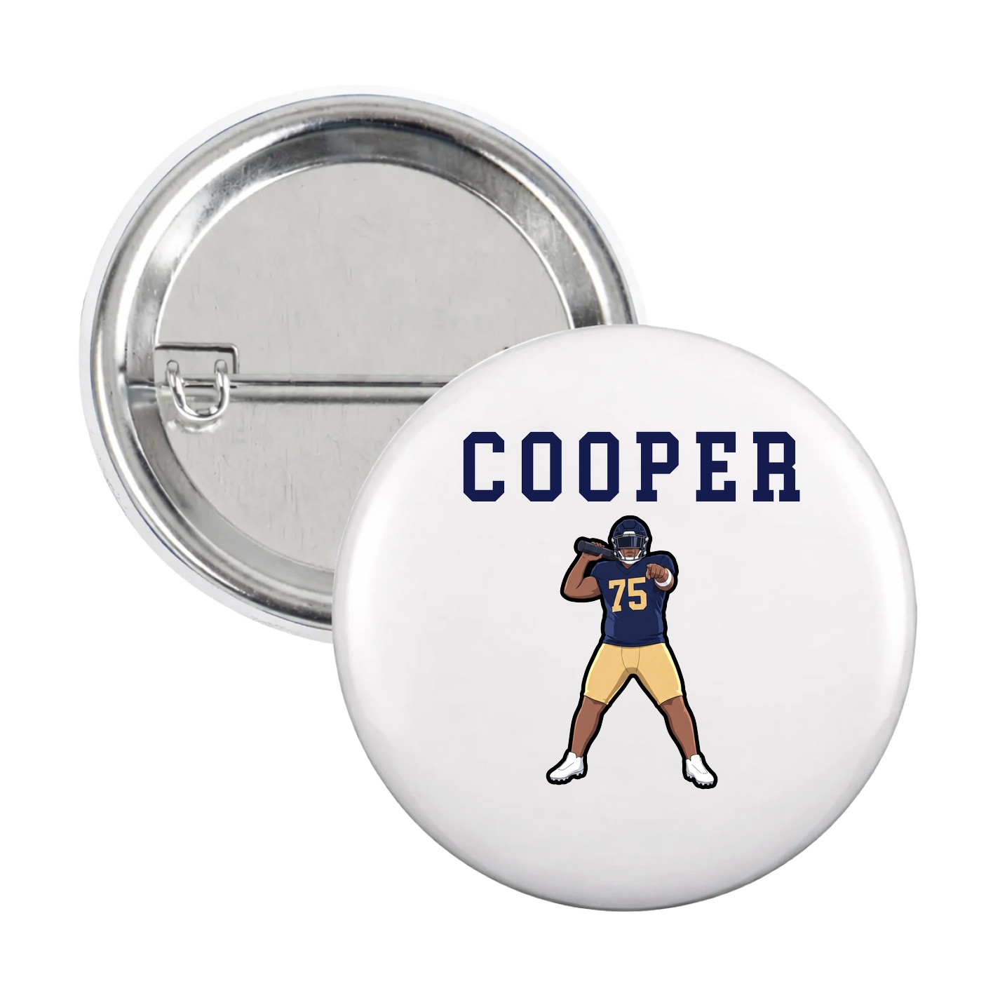 Game Day Button — Shirsey in White