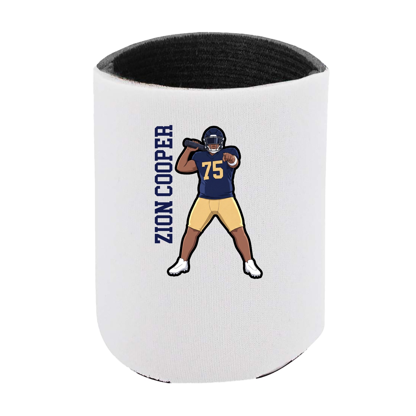 Can Holder — Name Vertical in White