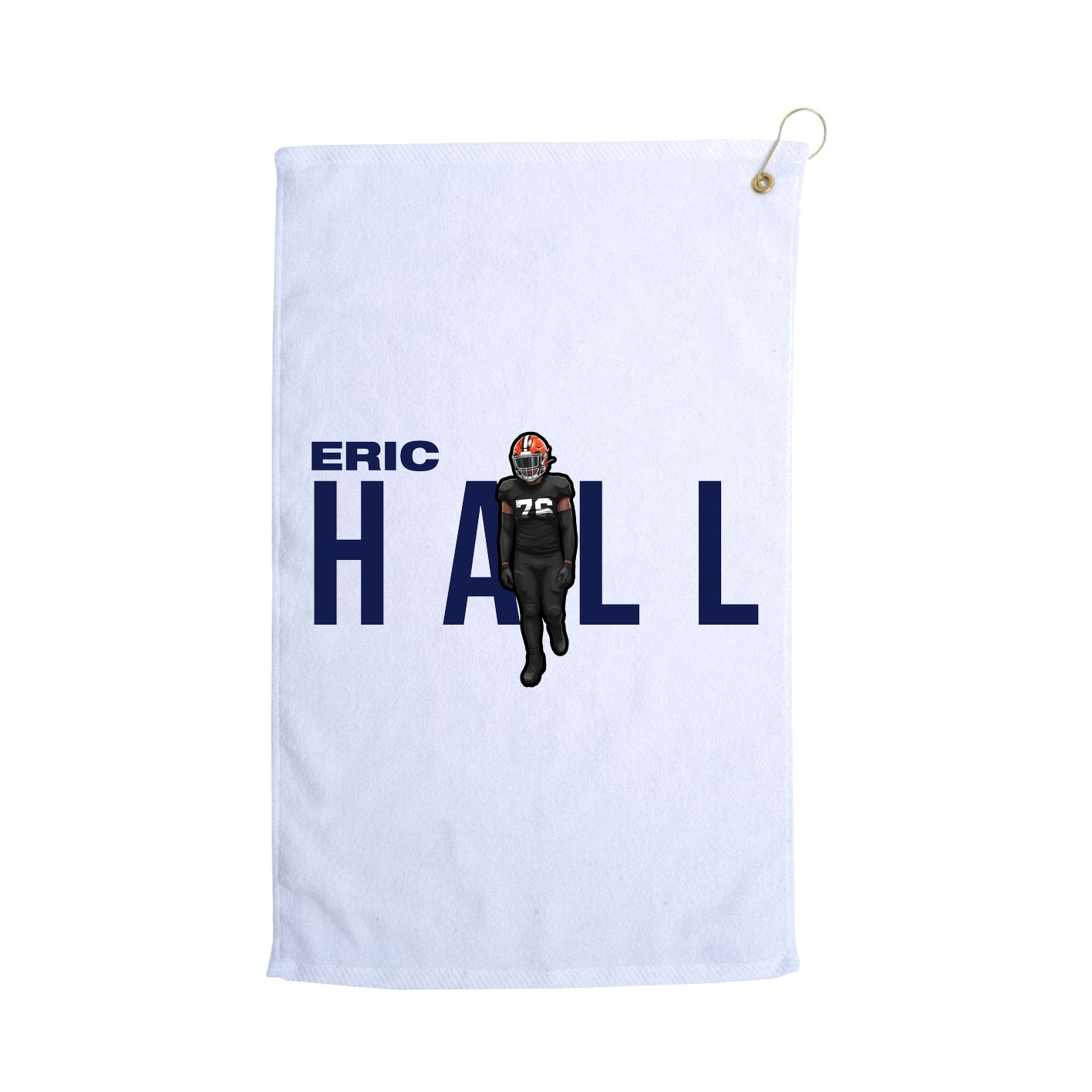 Golf Towel — Player Name in White