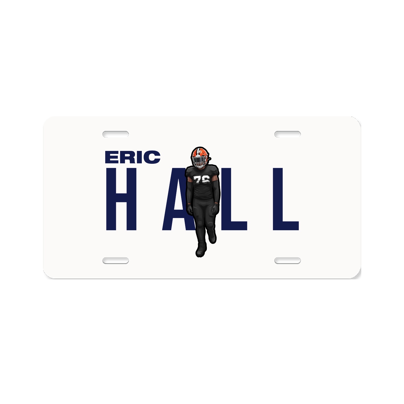 License Plate — Player Name in Classic