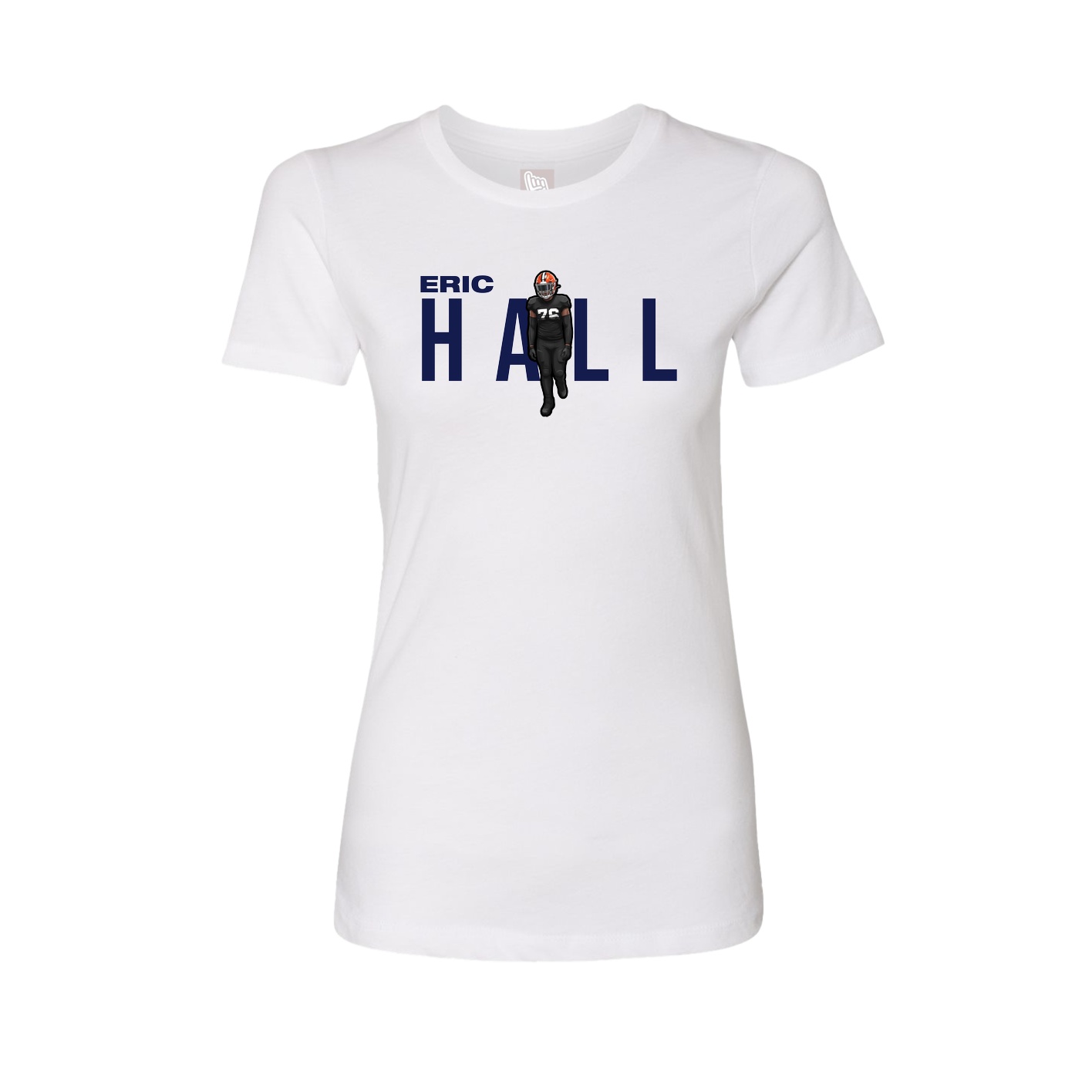 Womens Tee — Player Name in White