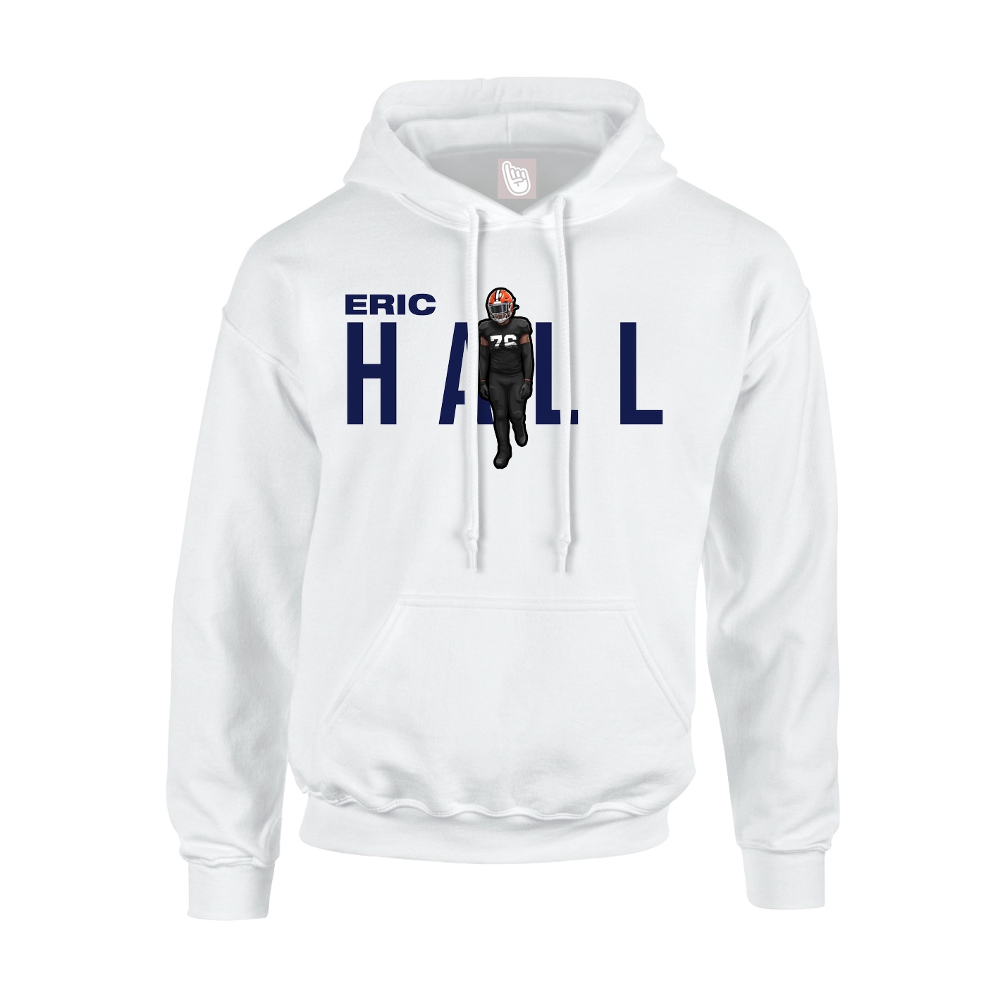 Hoodie — Player Name in White