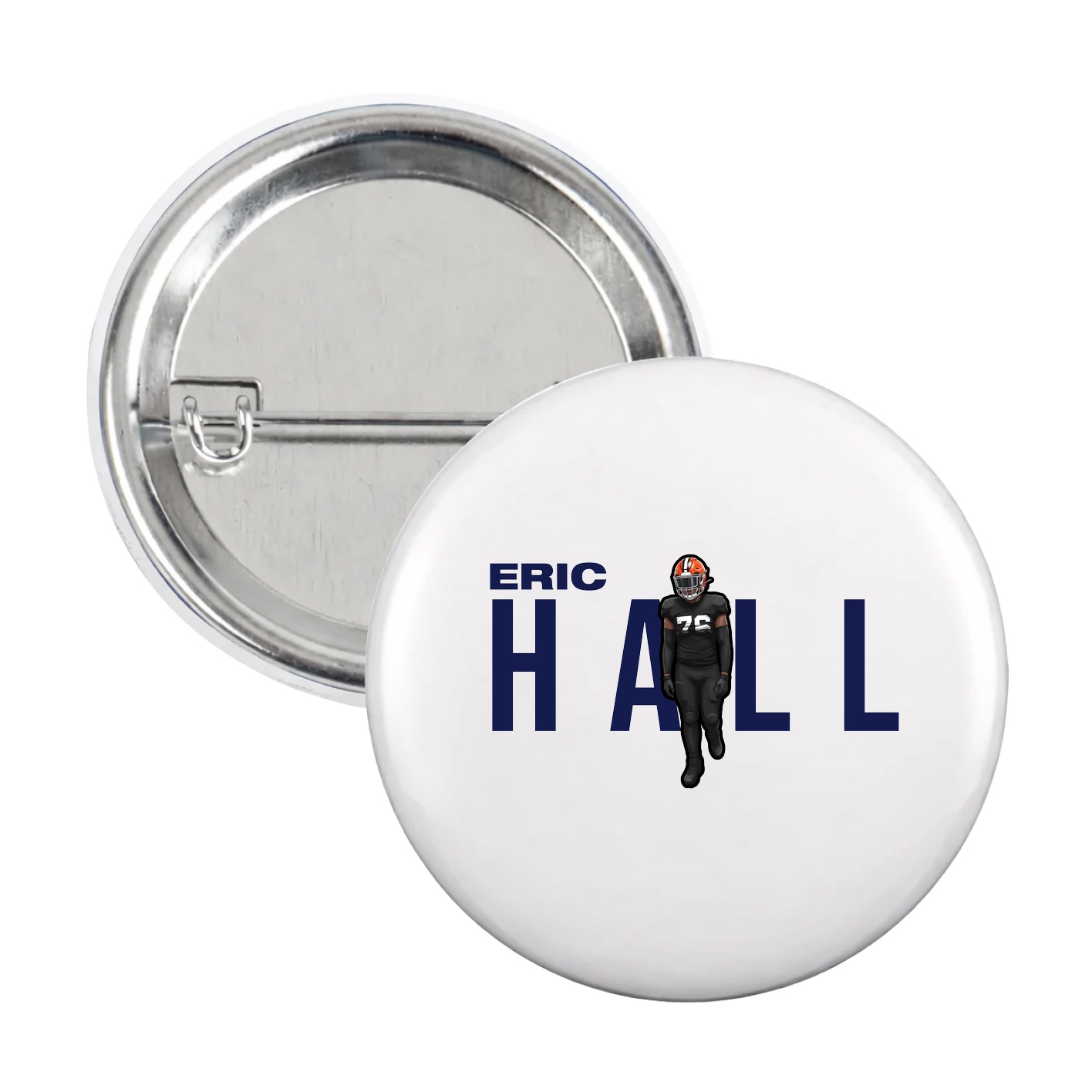 Game Day Button — Player Name in White
