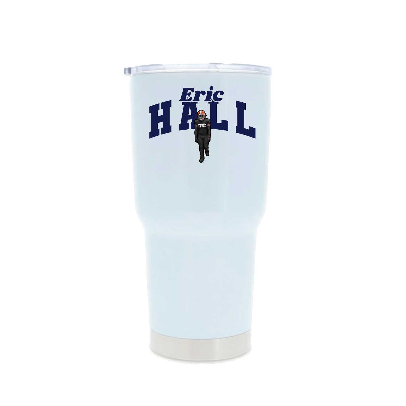 30oz Stainless Steel Tumbler — Signature Arch in White
