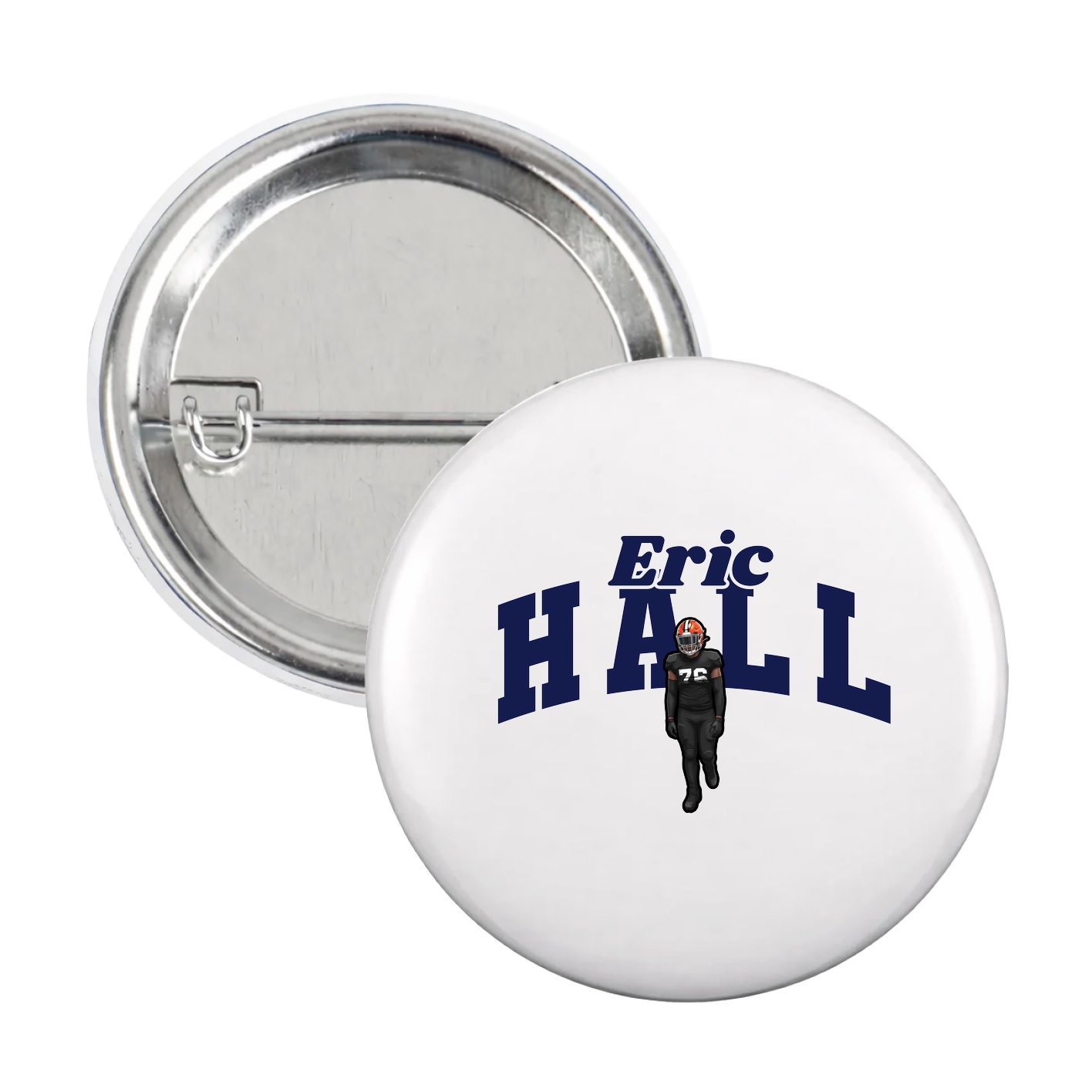 Game Day Button — Signature Arch in White