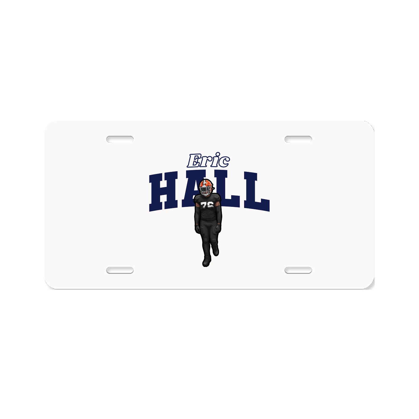 License Plate — Name Arch in Classic