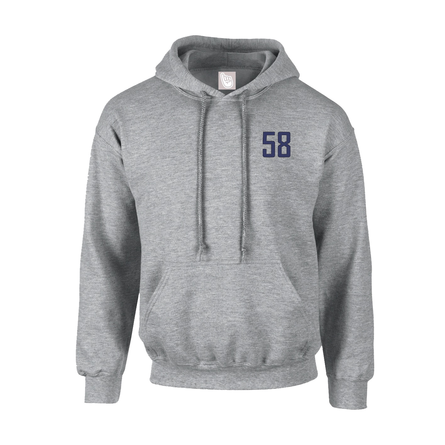 Hoodie — Front Shirsy in Grey