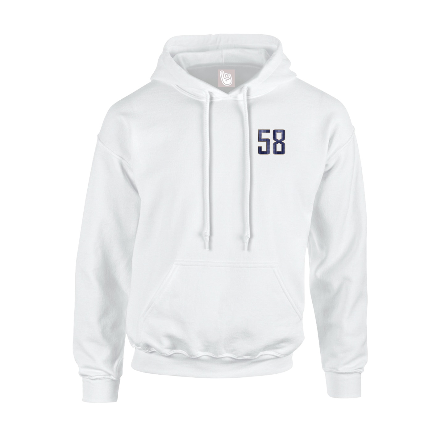 Youth Hoodie — Front Shirsy in White