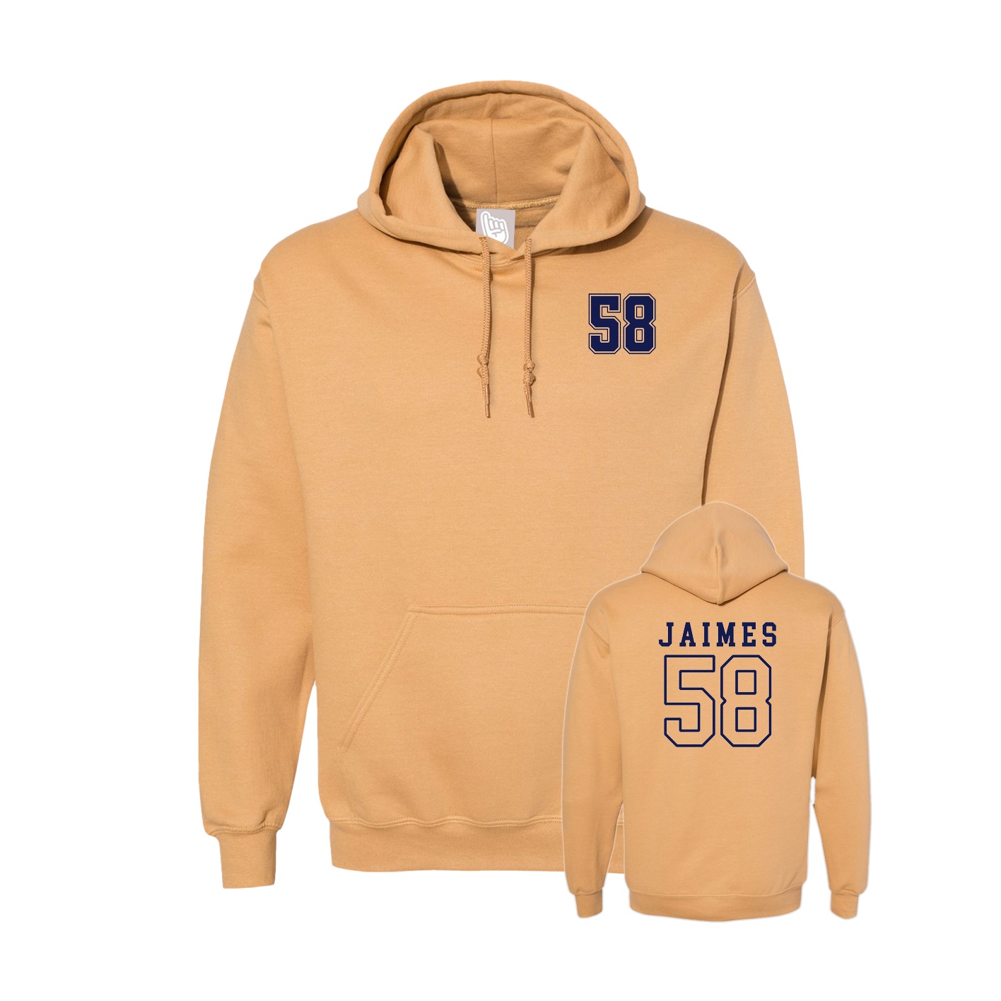 Hoodie — Chest Back in Vegas Gold