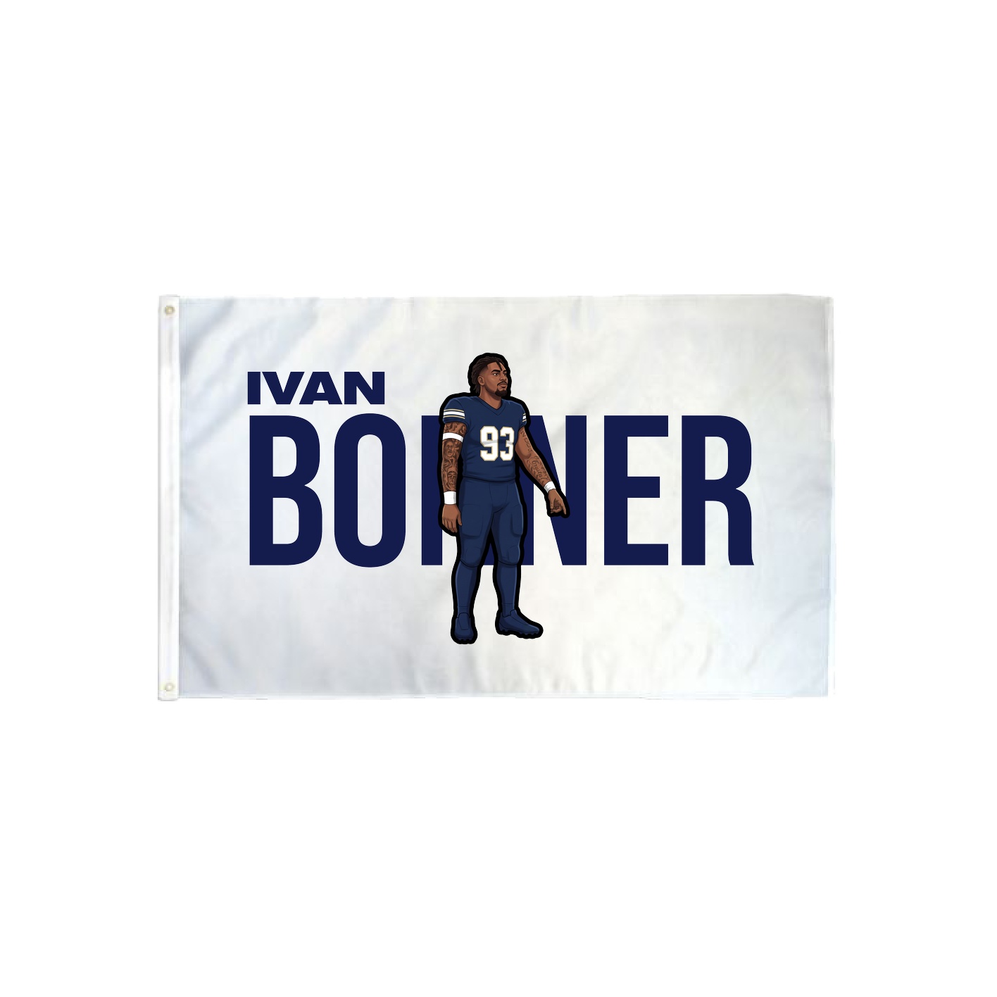 3x5 Flag — Player Name in Classic