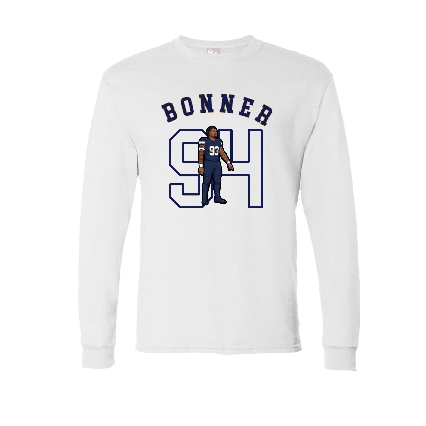 Long Sleeve Tee — Shirsey Arch in White