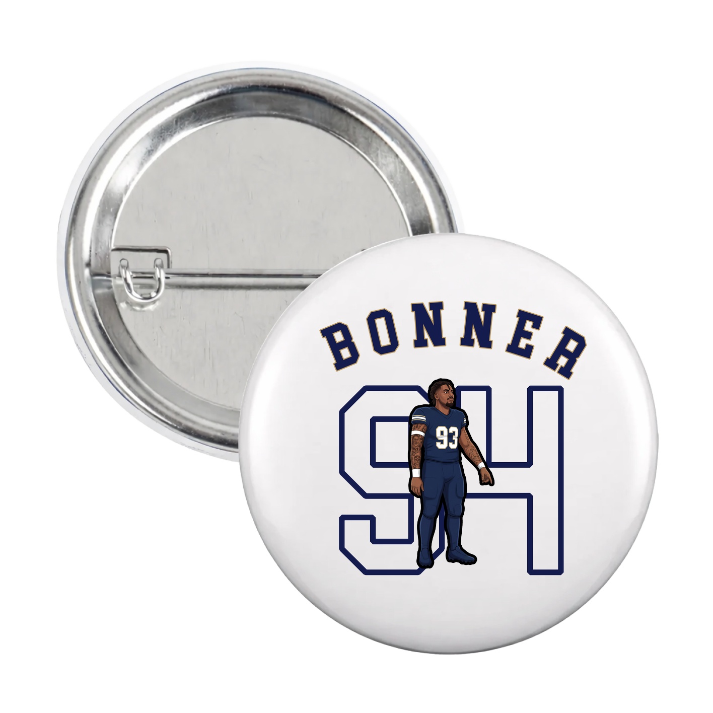 Game Day Button — Shirsey Arch in White