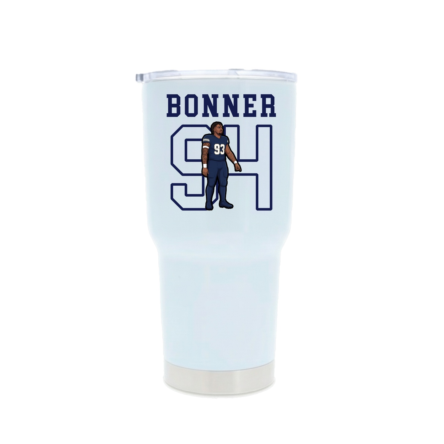 30oz Stainless Steel Tumbler — Shirsey in White