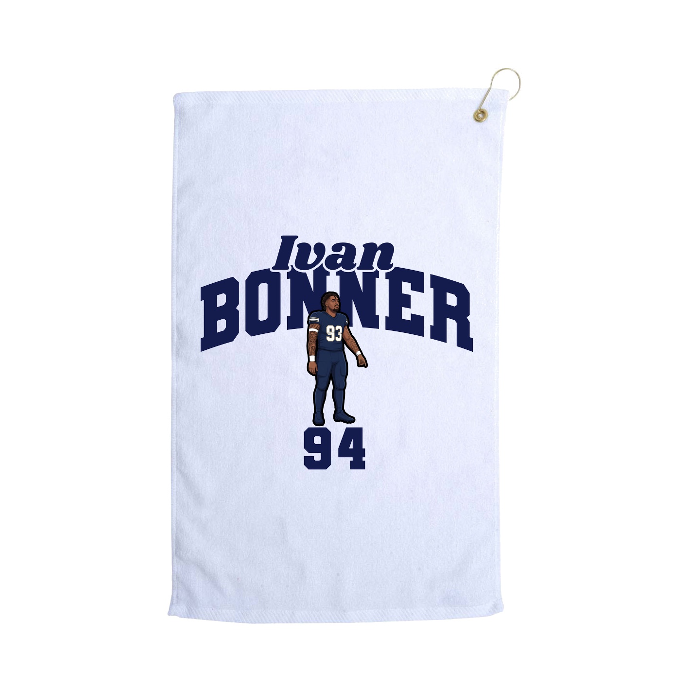 Golf Towel — Signature Arch in White