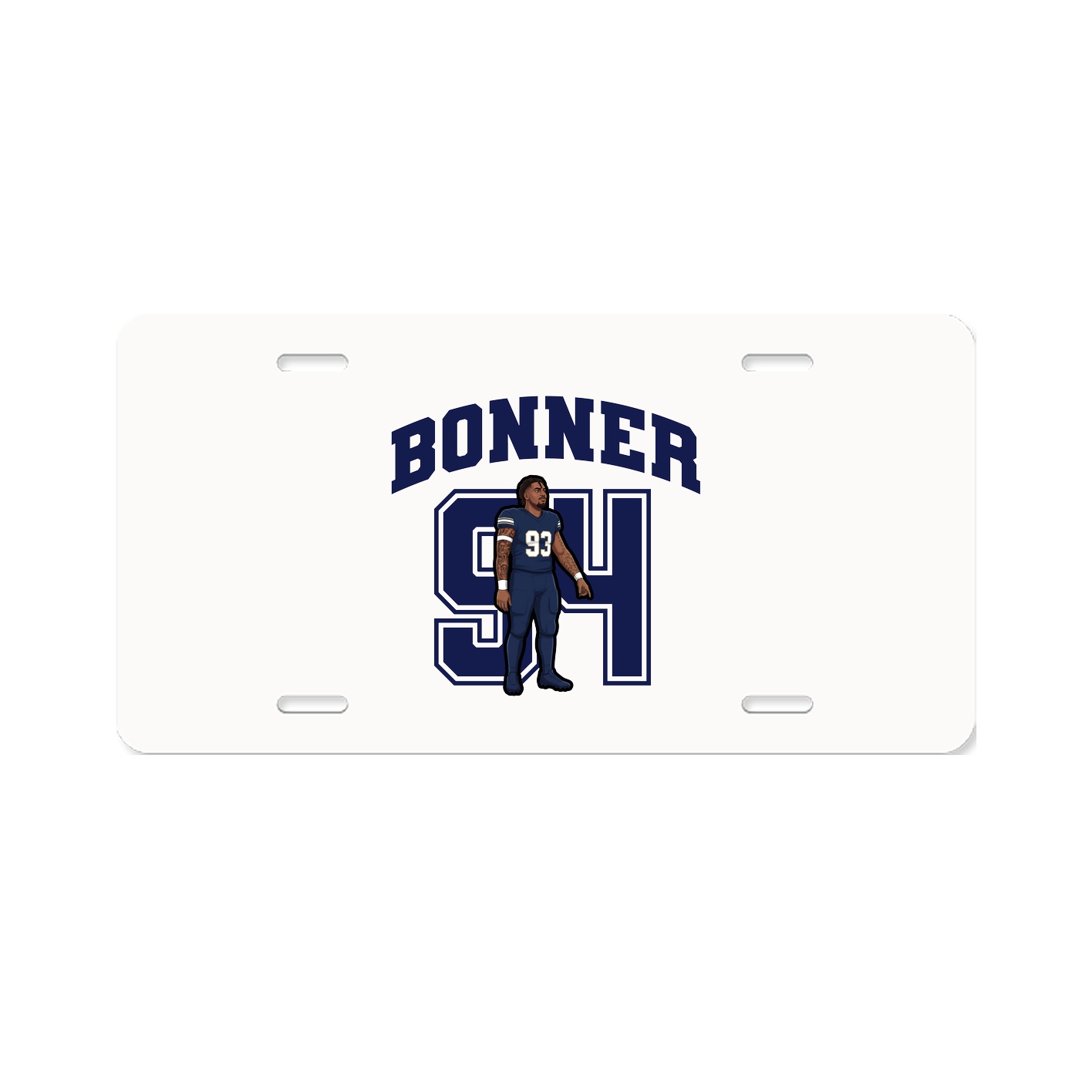License Plate — Number in Classic