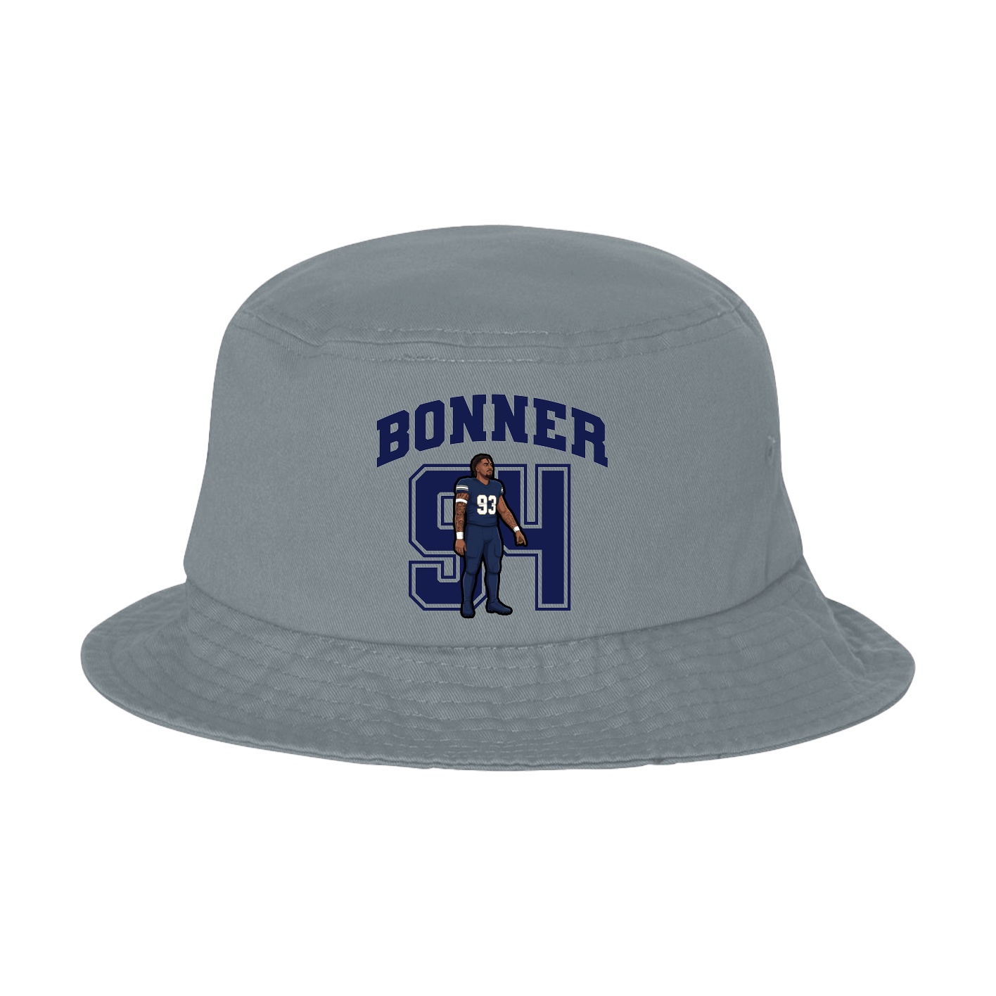 Bucket Cap — Number in Grey