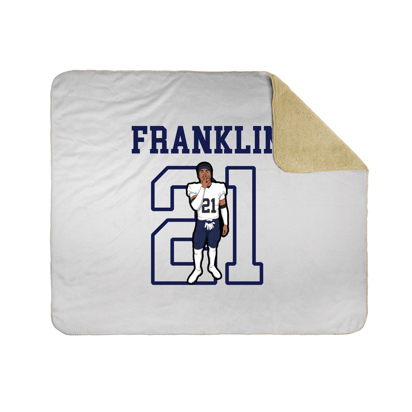 Throw Blanket — Shirsey in White