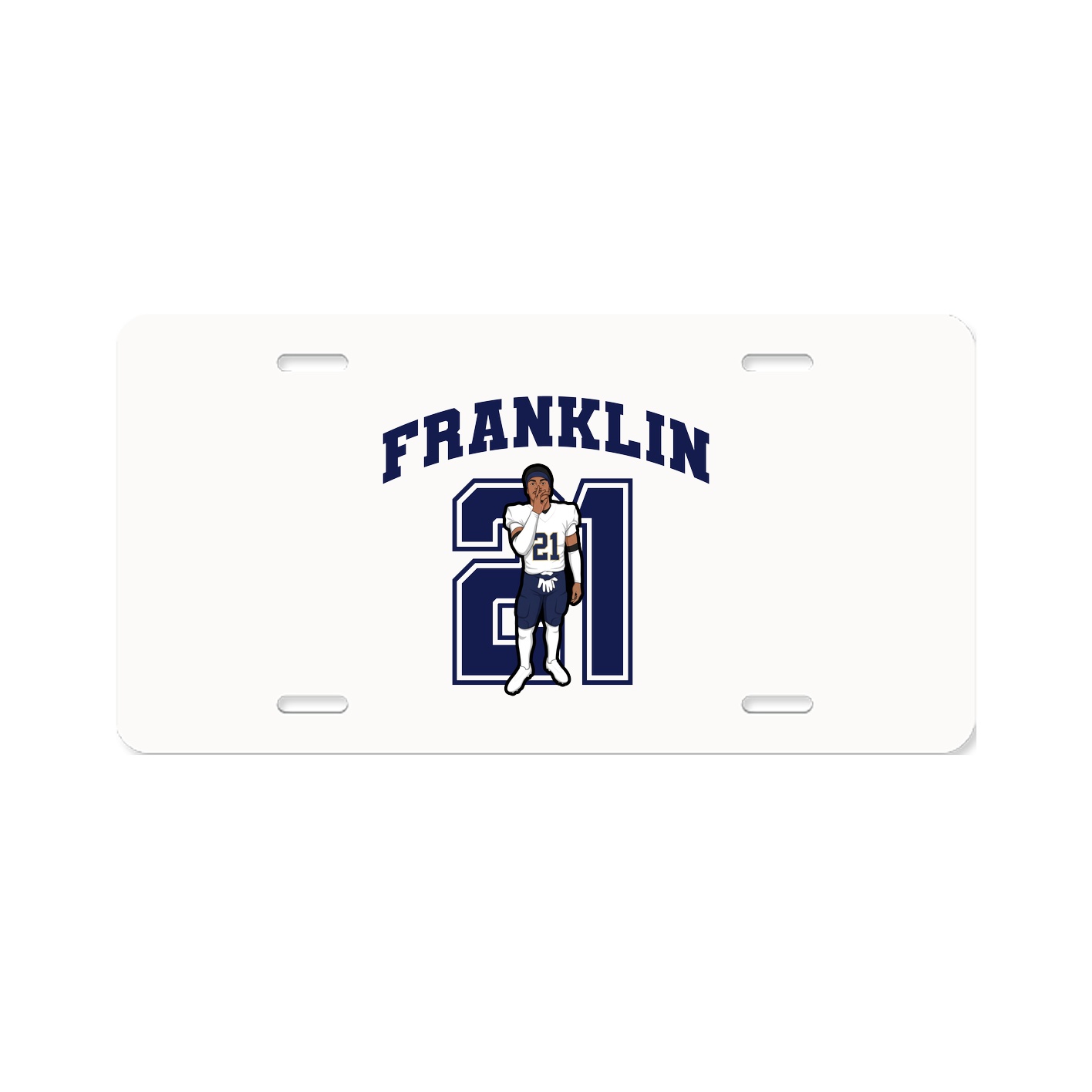 License Plate — Number in Classic