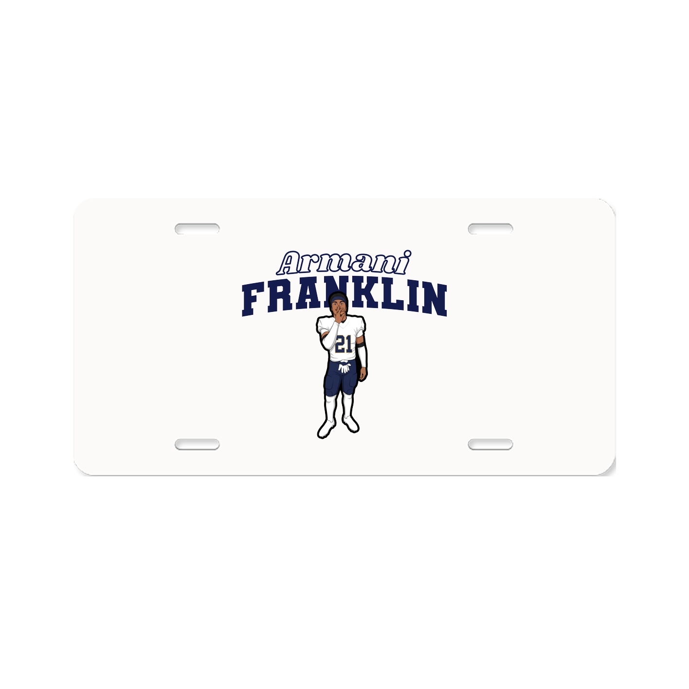 License Plate — Name Arch in Classic