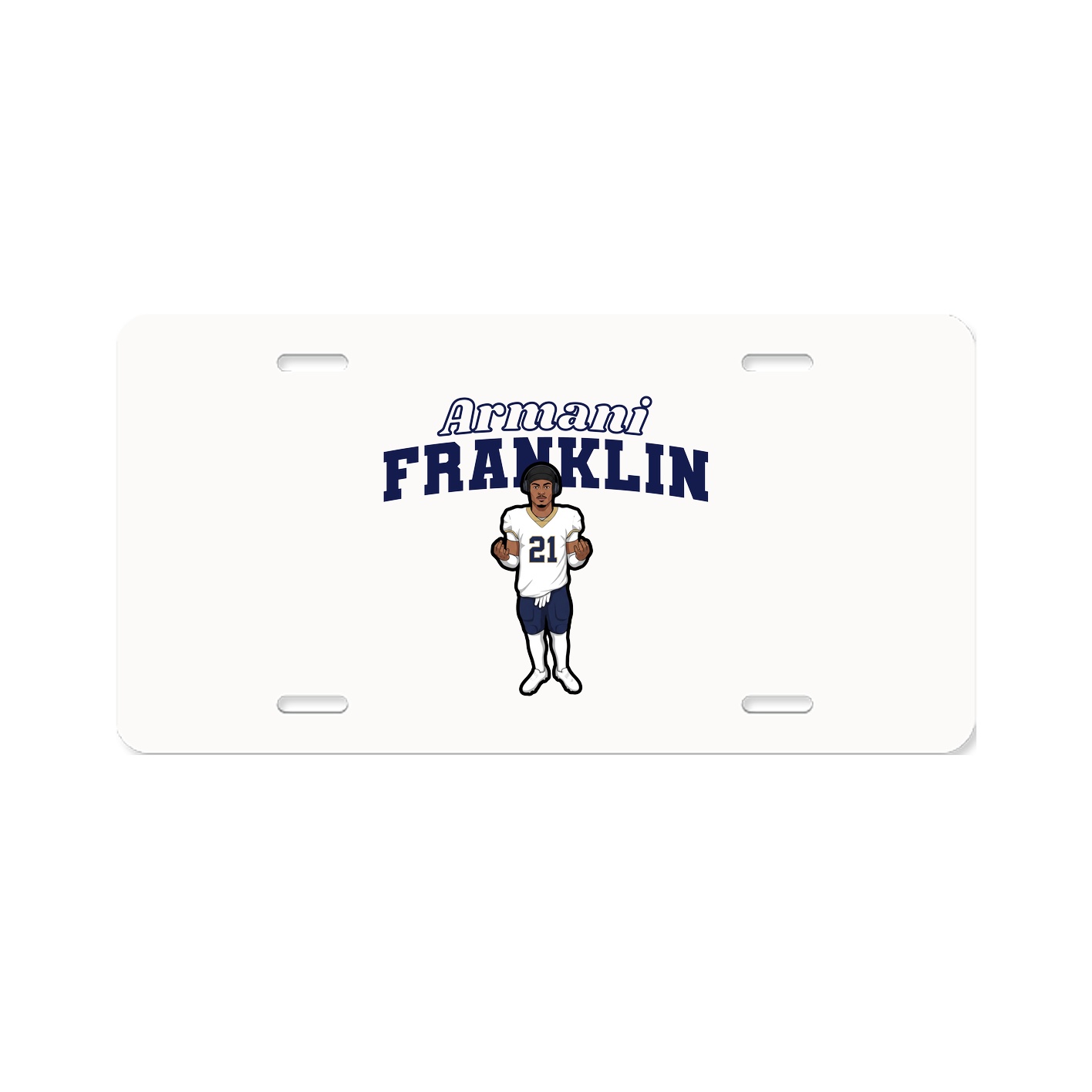 License Plate — Name Arch in Classic