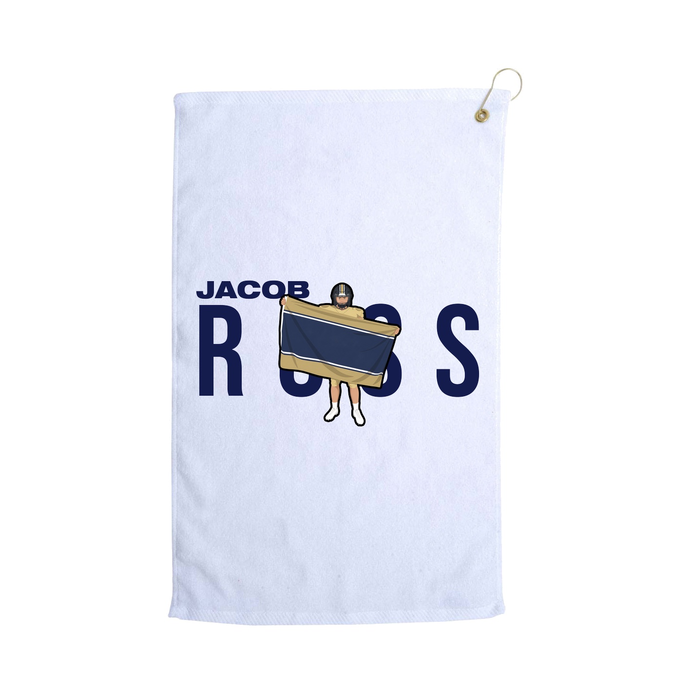 Golf Towel — Player Name in White