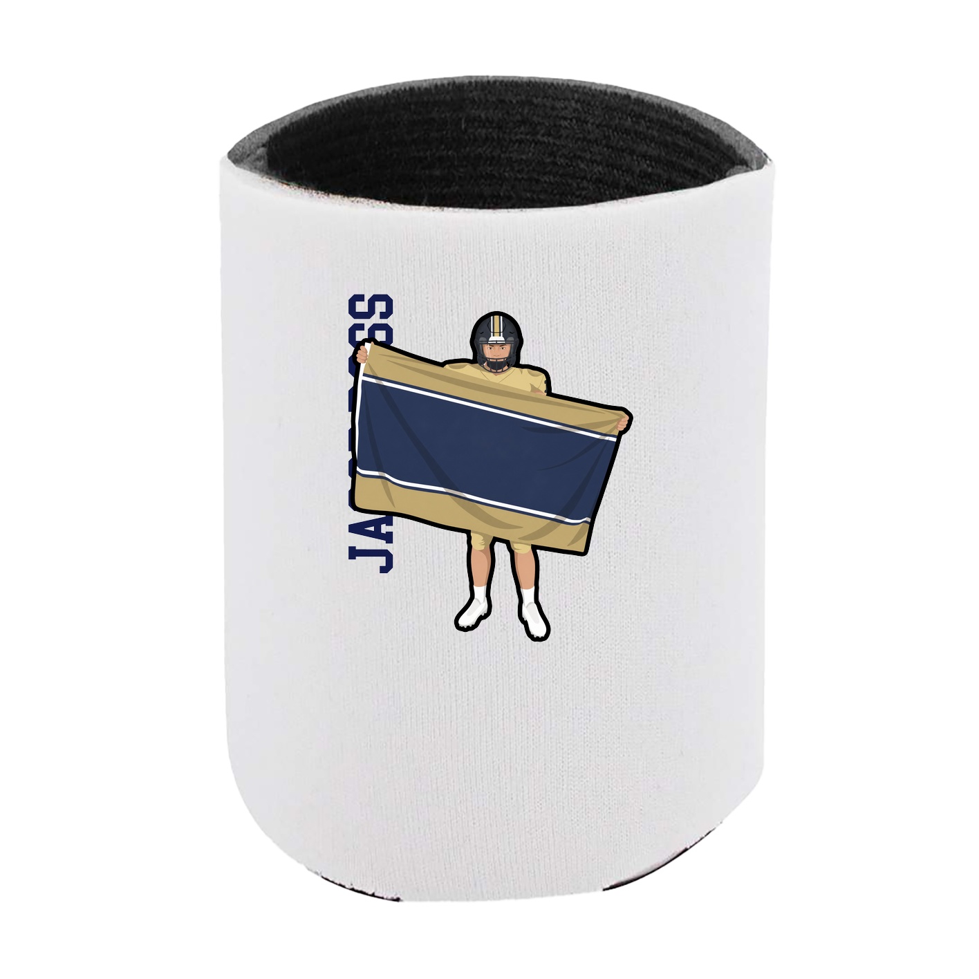 Can Holder — Name Vertical in White